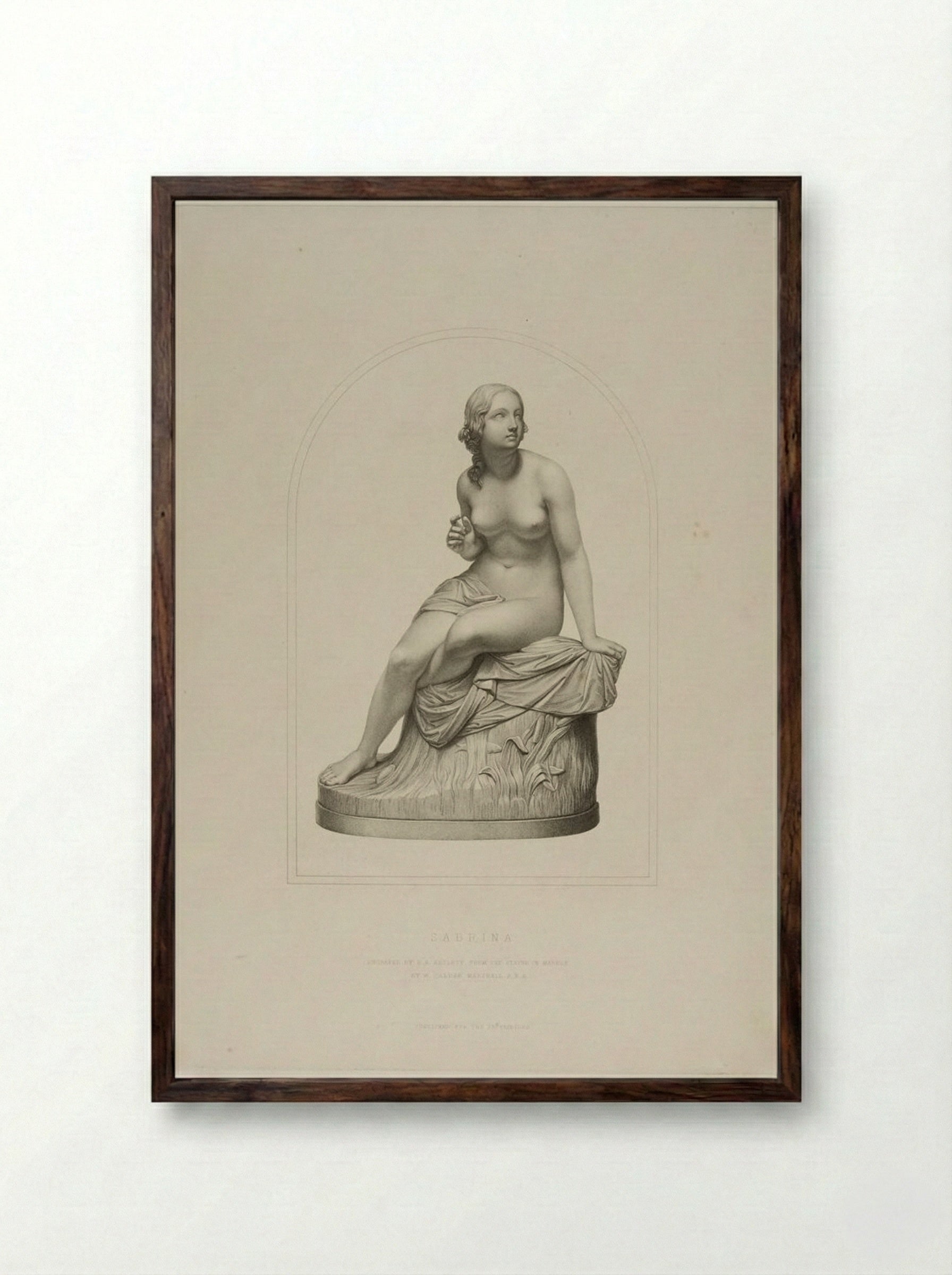 Sabrina - Richard Austin Artlett - Framed Print Dark Wood