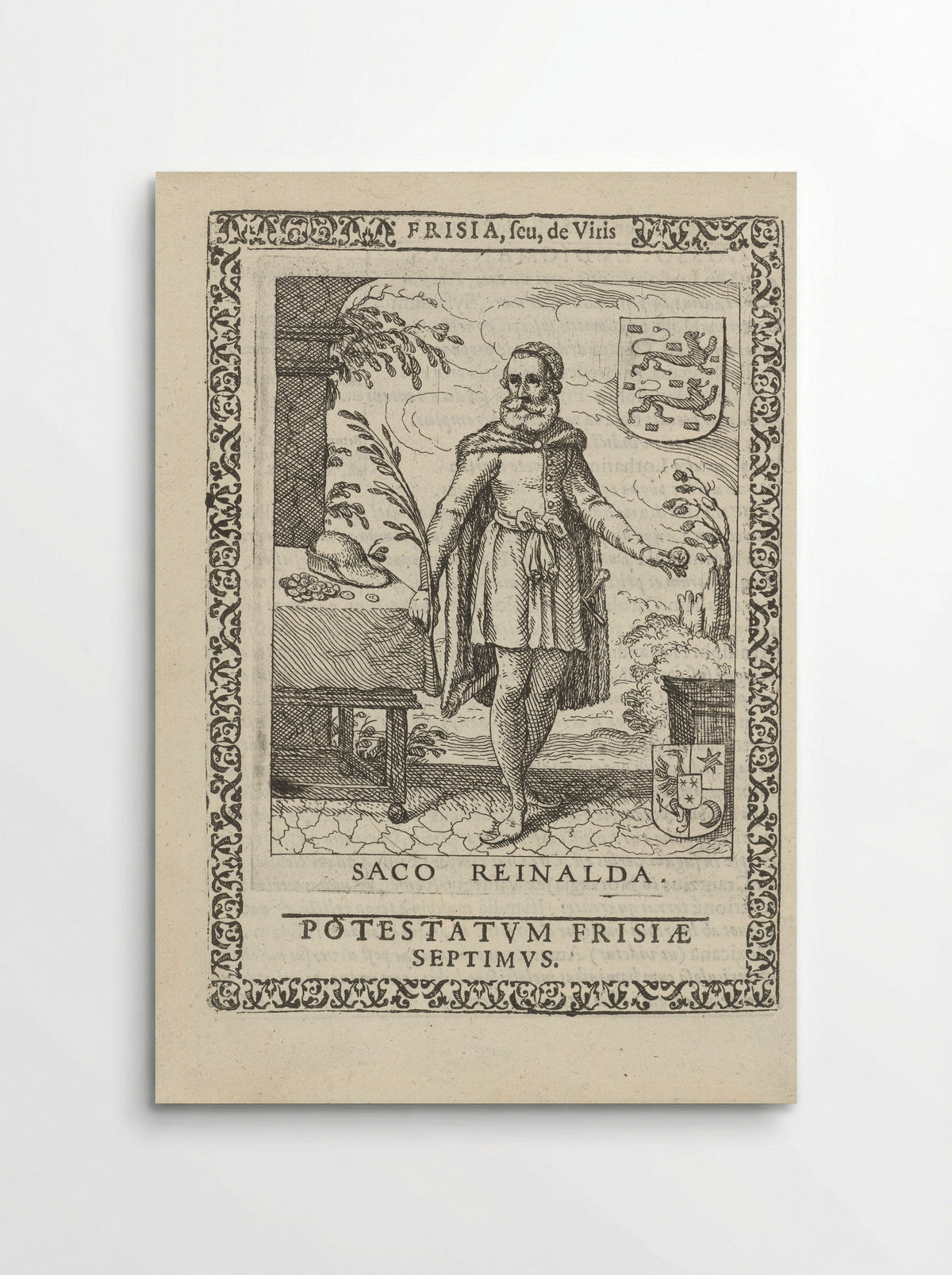 Saco Reinalda, zevende potestaat van Friesland - Pieter Feddes van Harlingen - Poster