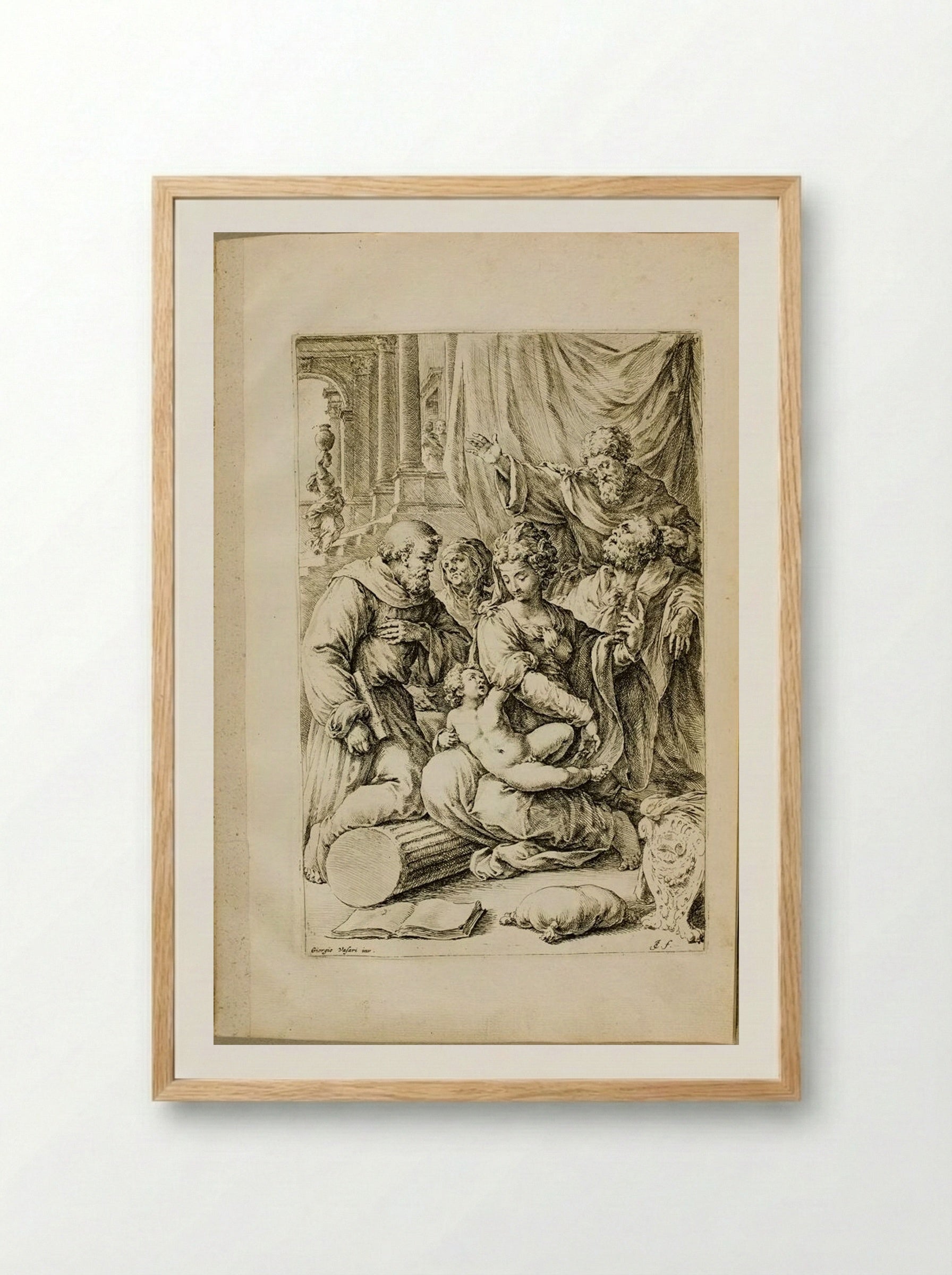 Sacra Conversazione - Jan de Bisschop - Framed Print Wood