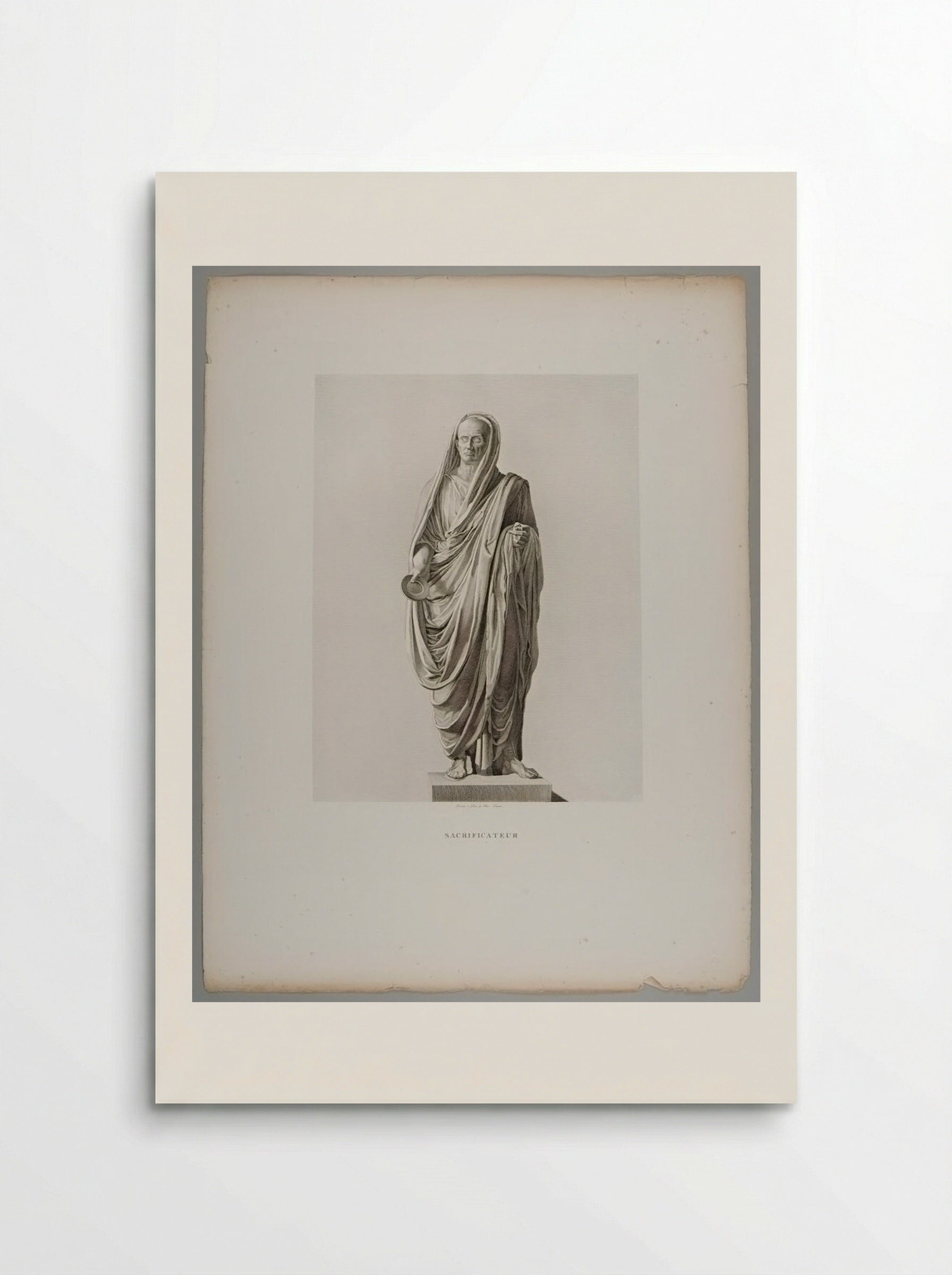 Sacrificer, after the Antique - Pierre Louis Henri Laurent - Poster