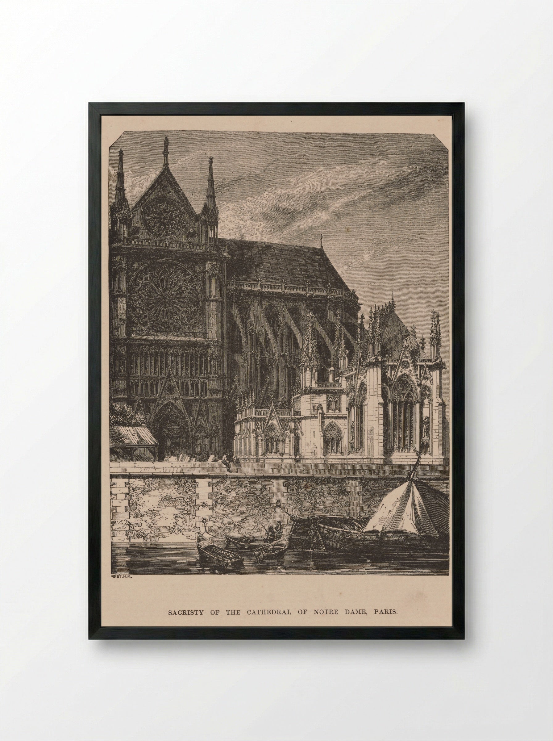Sacristy of the Cathedral of Notre Dame, Paris - Best et Cie - Framed Print Black