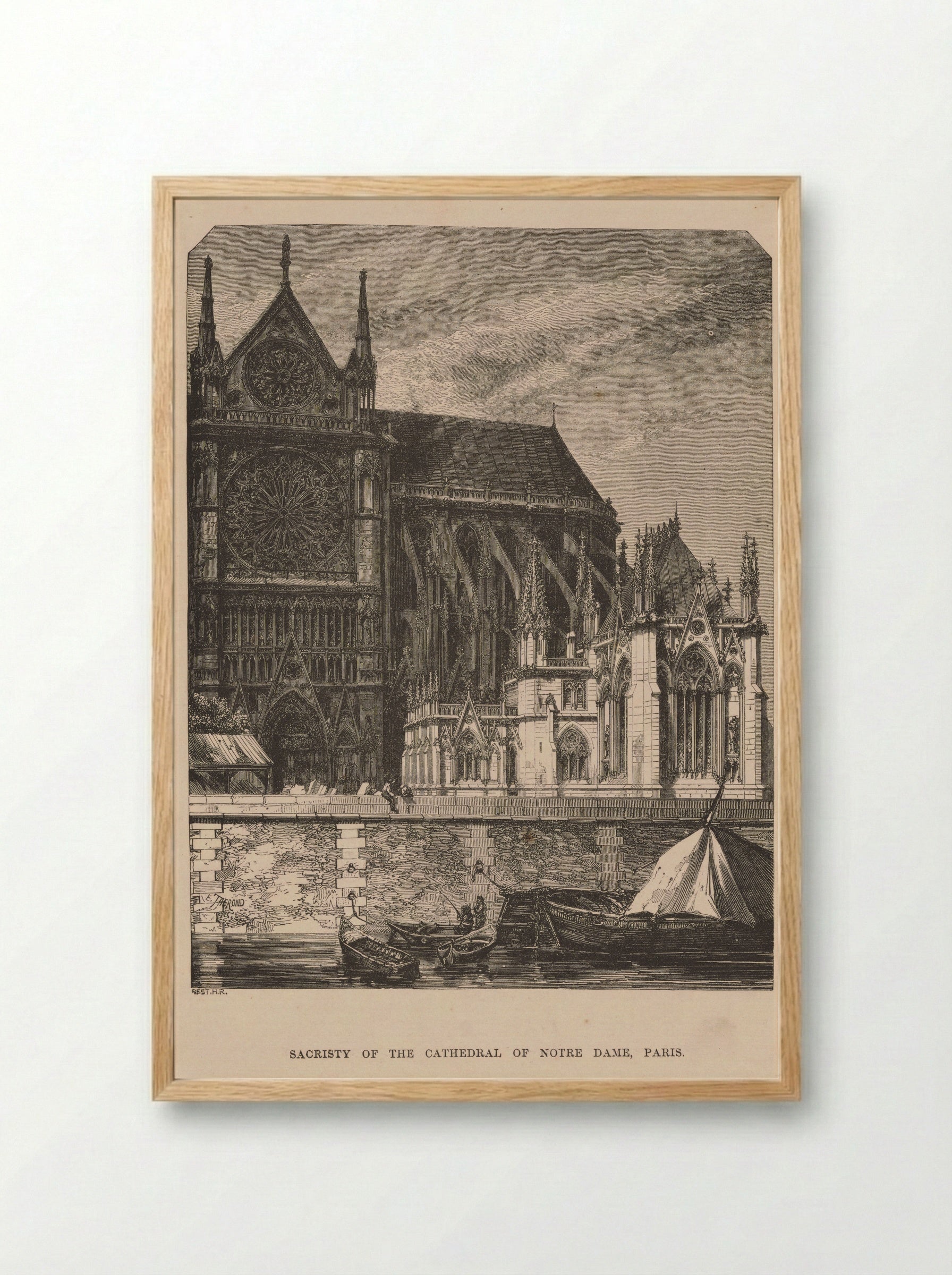 Sacristy of the Cathedral of Notre Dame, Paris - Best et Cie - Framed Print Wood