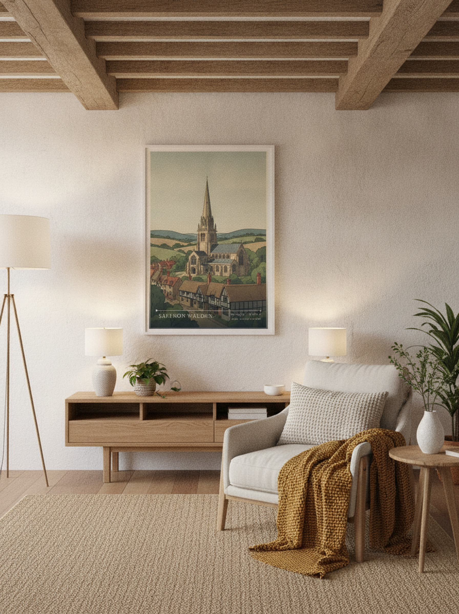 Saffron Walden Essex United Kingdom Travel Poster - Lifestyle