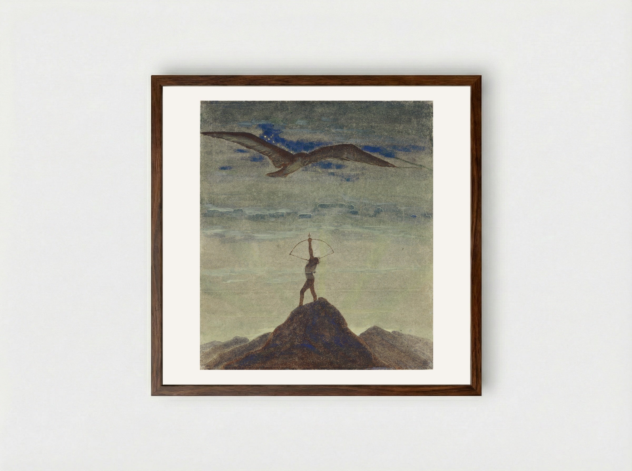 Sagittarius - Mikalojus Konstantinas Čiurlionis - Framed Print Dark Wood
