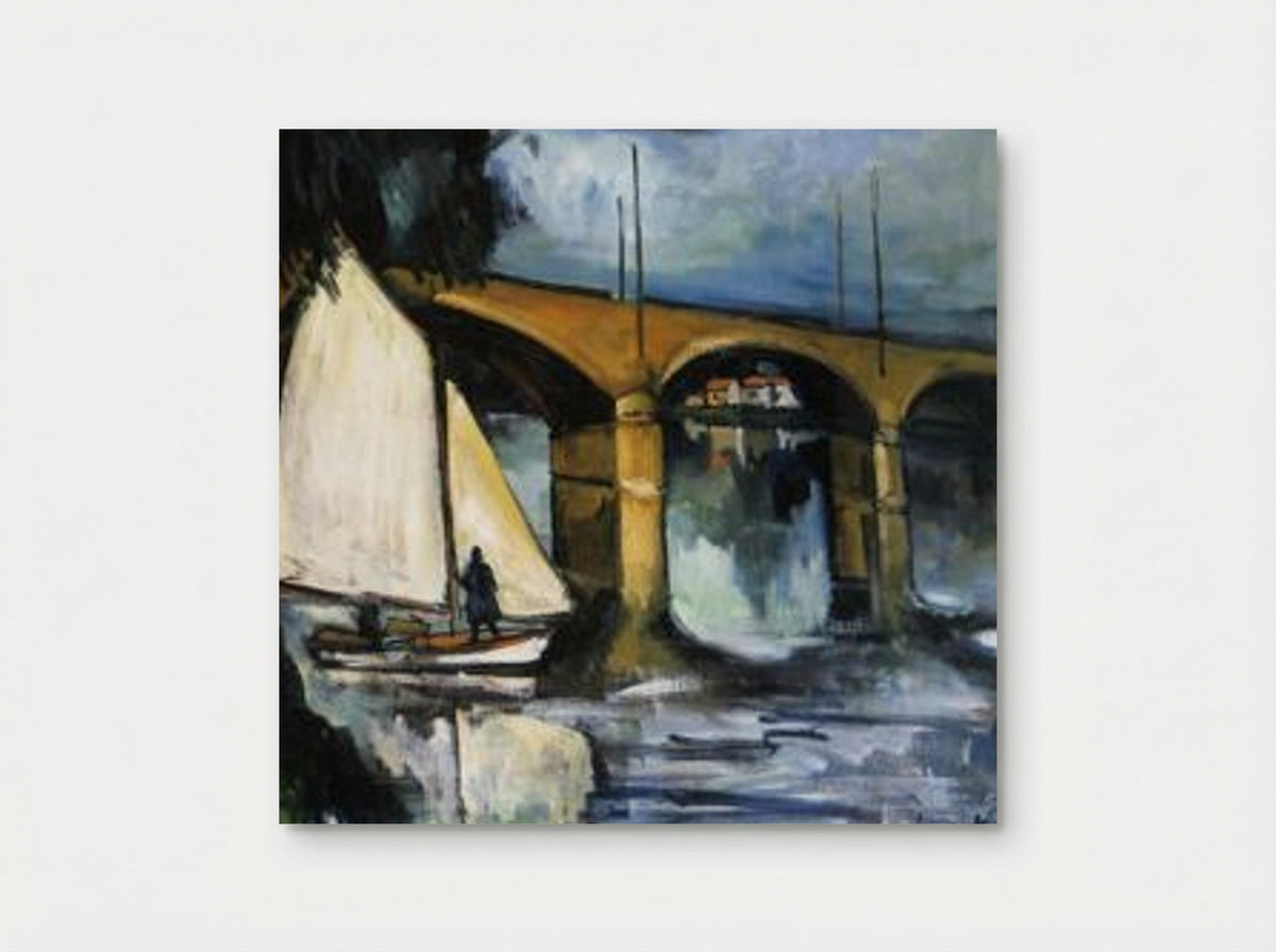 Sailboats at Chatou - Maurice de Vlaminck - Poster