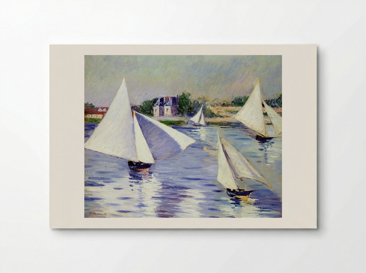 Sailboats on the Seine at Argenteuil - Gustave Caillebotte - Poster