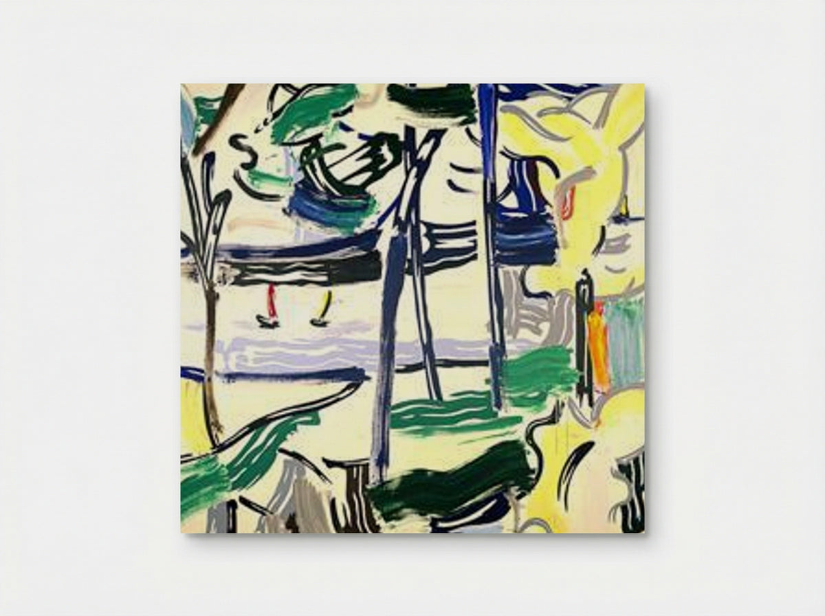 Sailboats through the trees - Roy Lichtenstein - Poster