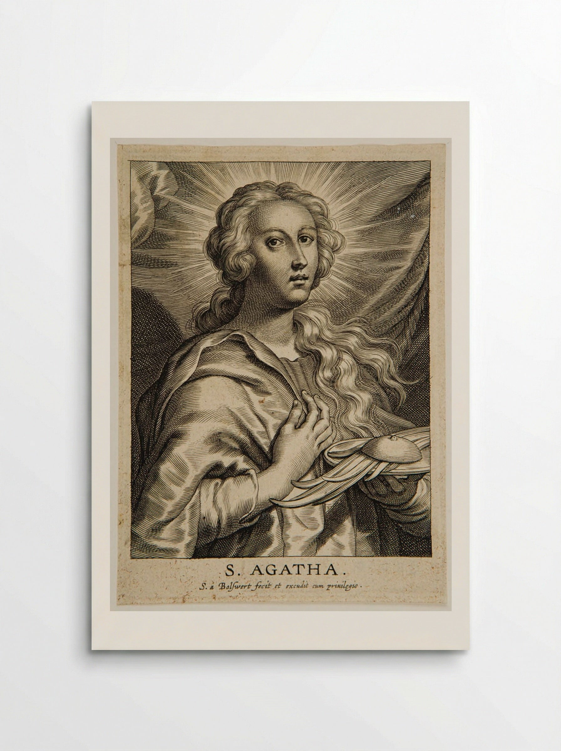 Saint Agatha - Schelte Adamsz. Bolswert - Poster