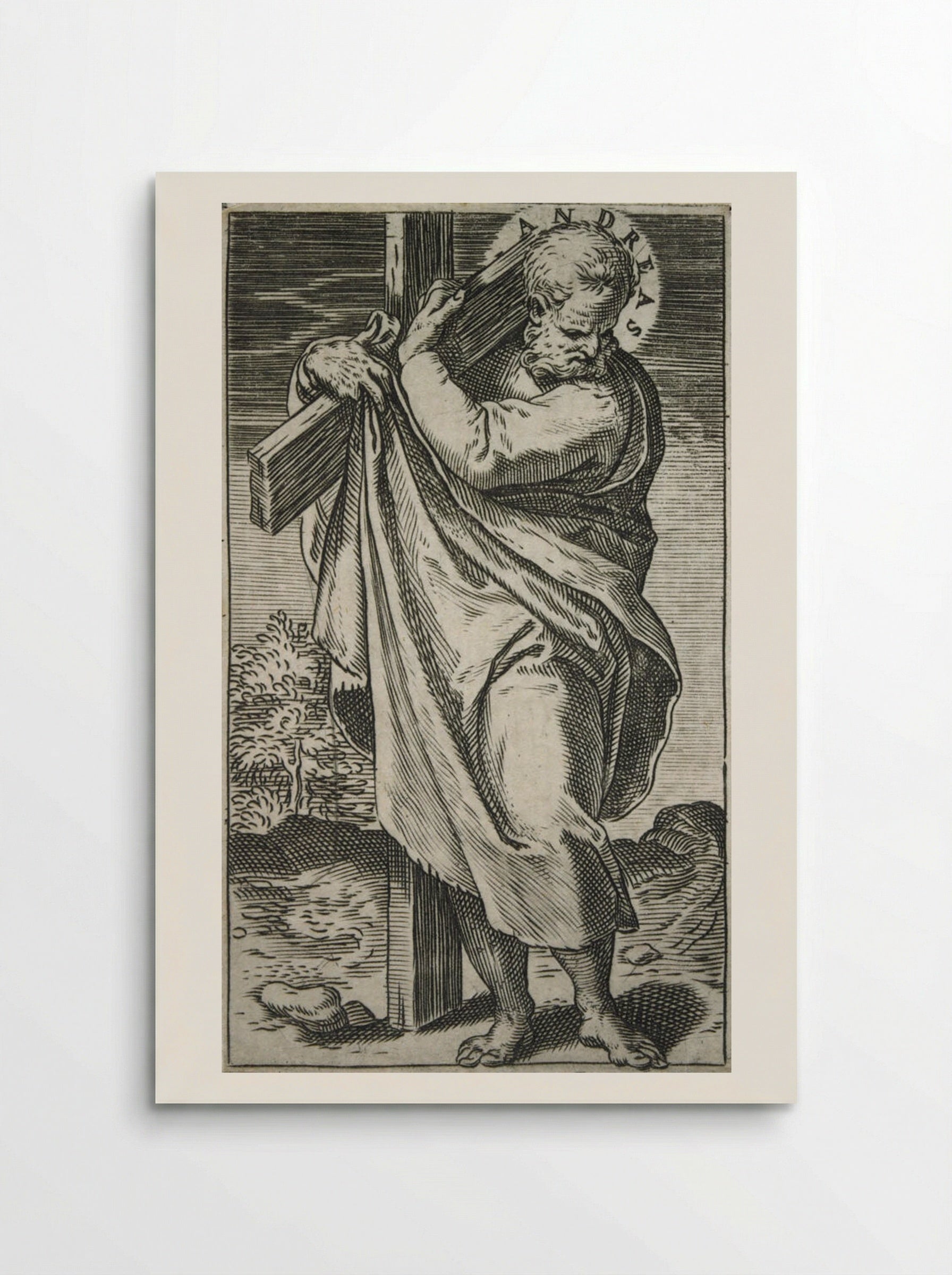 Saint Andrew - Agostino Carracci - Poster