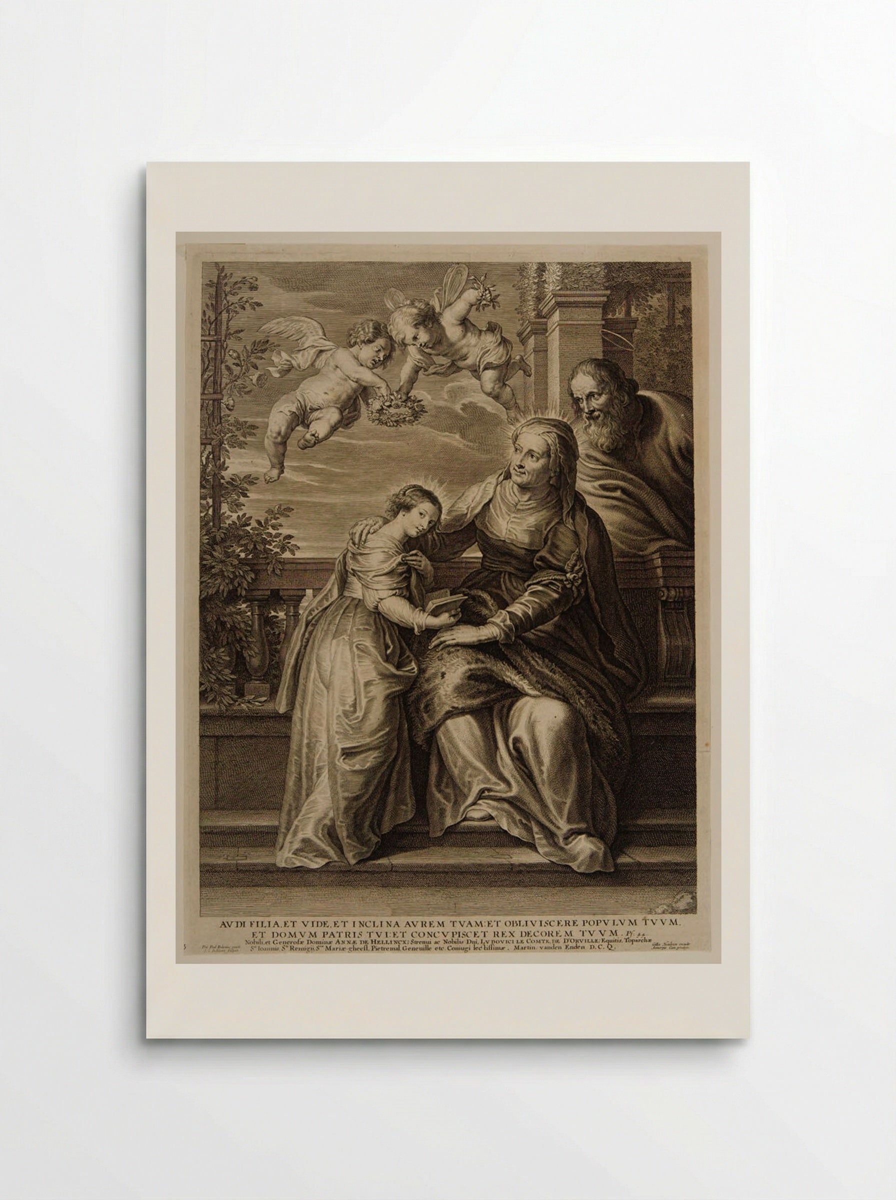 Saint Anne Teaching the Virgin to Read - Schelte Adamsz. Bolswert - Poster