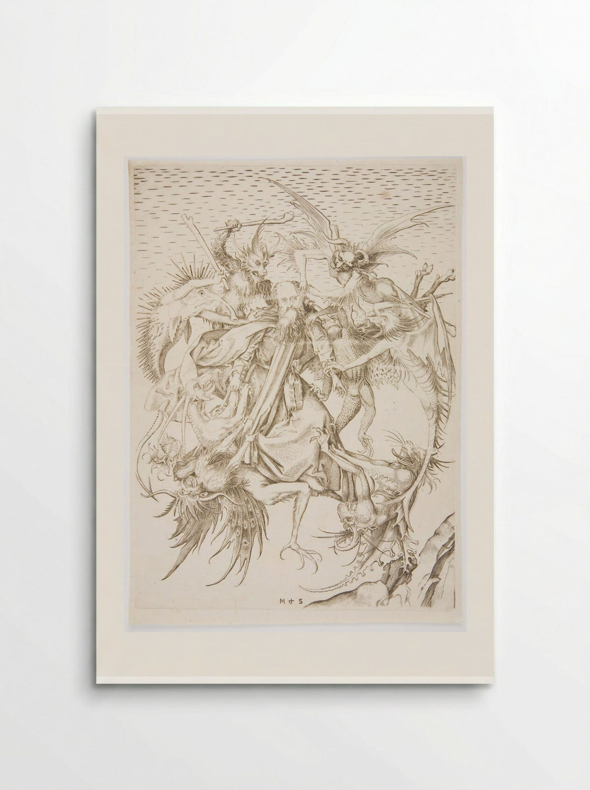 Saint Anthony Tormented by Demons - Martin Schongauer - Poster