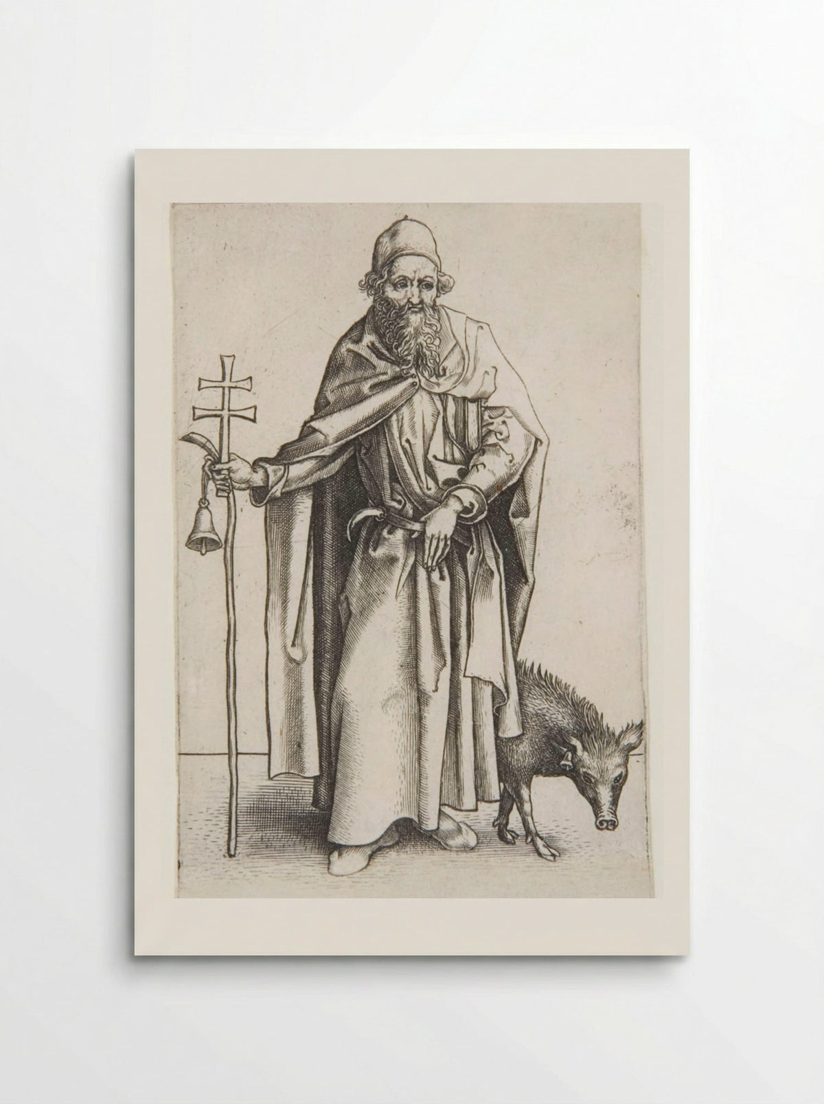 Saint Anthony, the First Hermit - Martin Schongauer - Poster