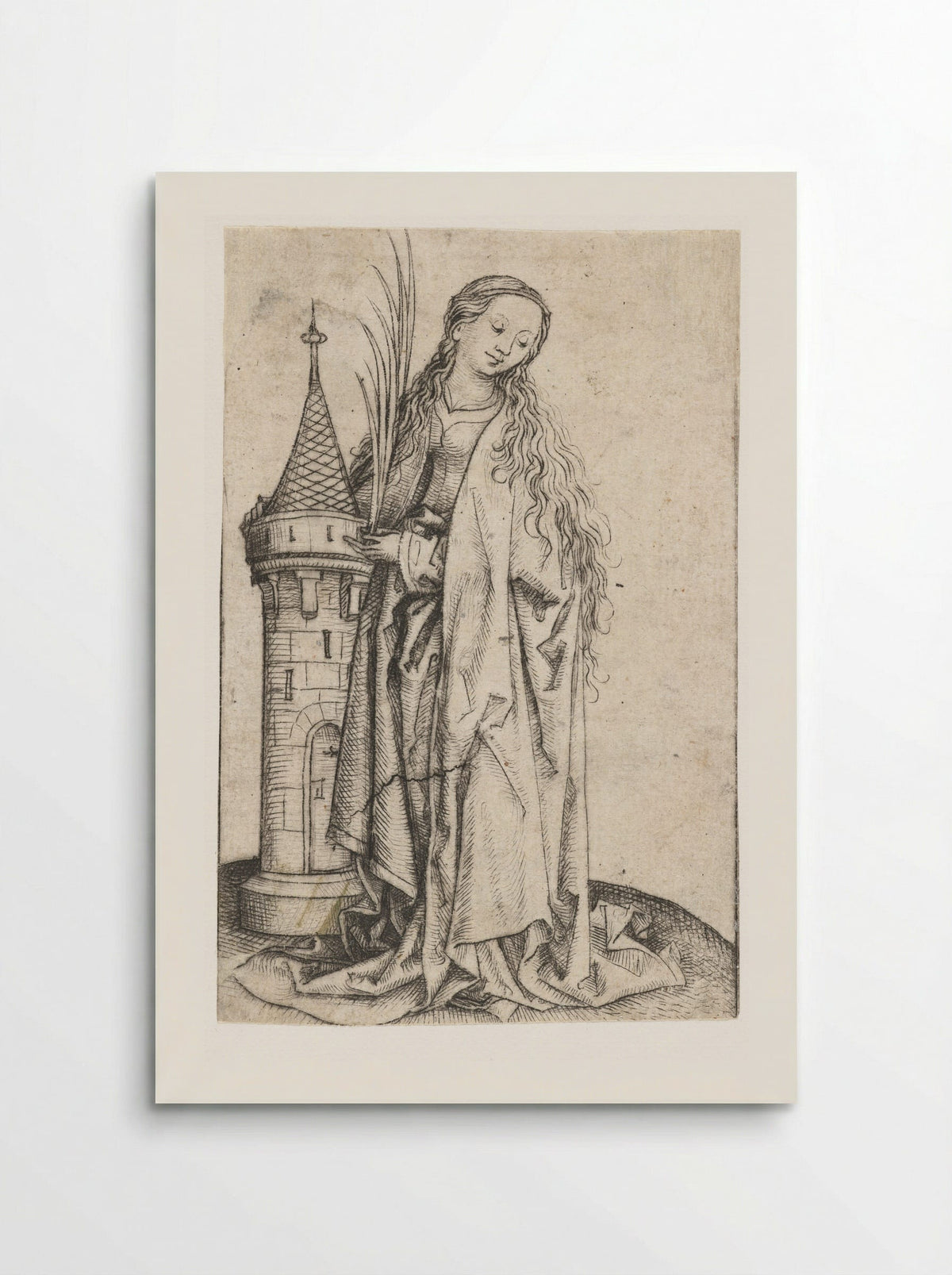 Saint Barbara (Large Version) - Master of the Amsterdam Cabinet - Poster