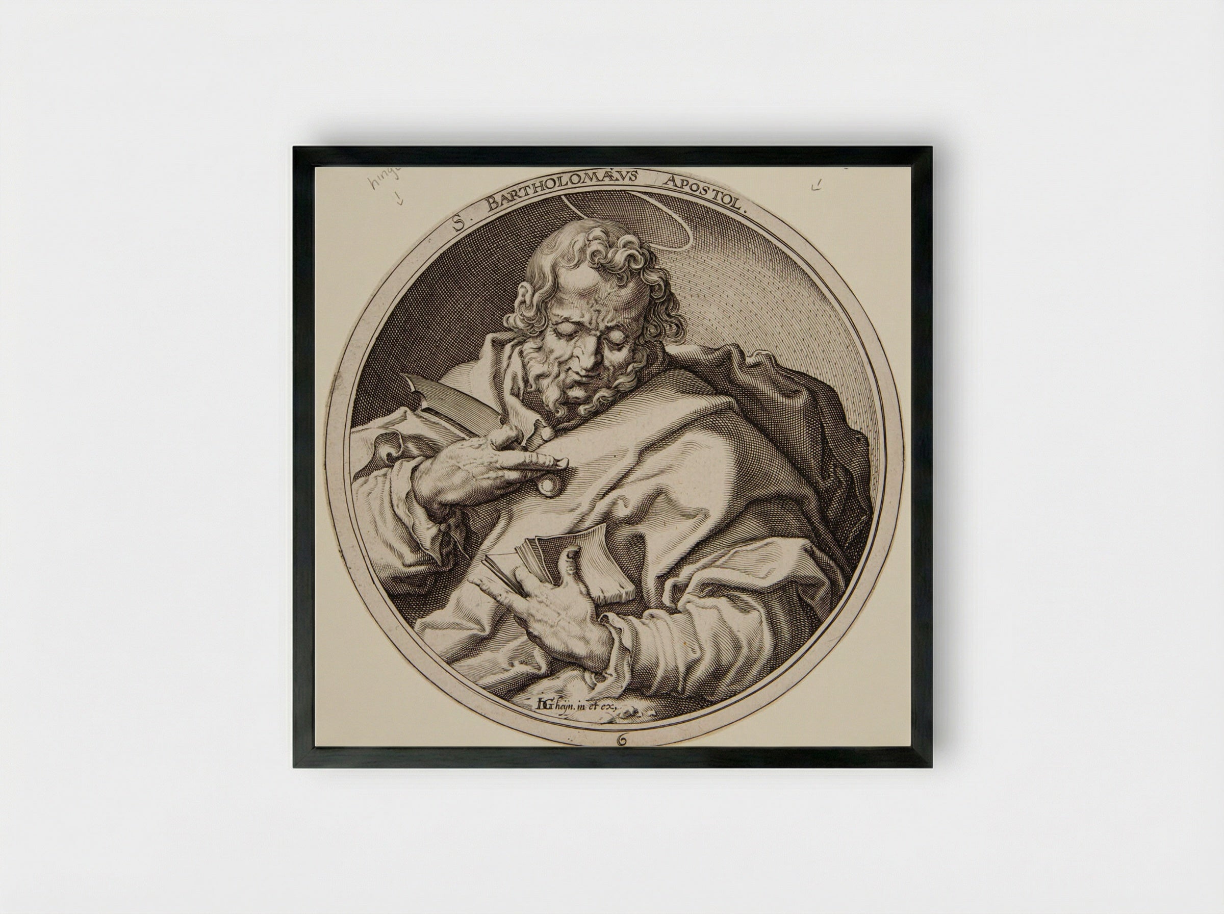 Saint Bartholomew - Zacharias Dolendo - Framed Print Black