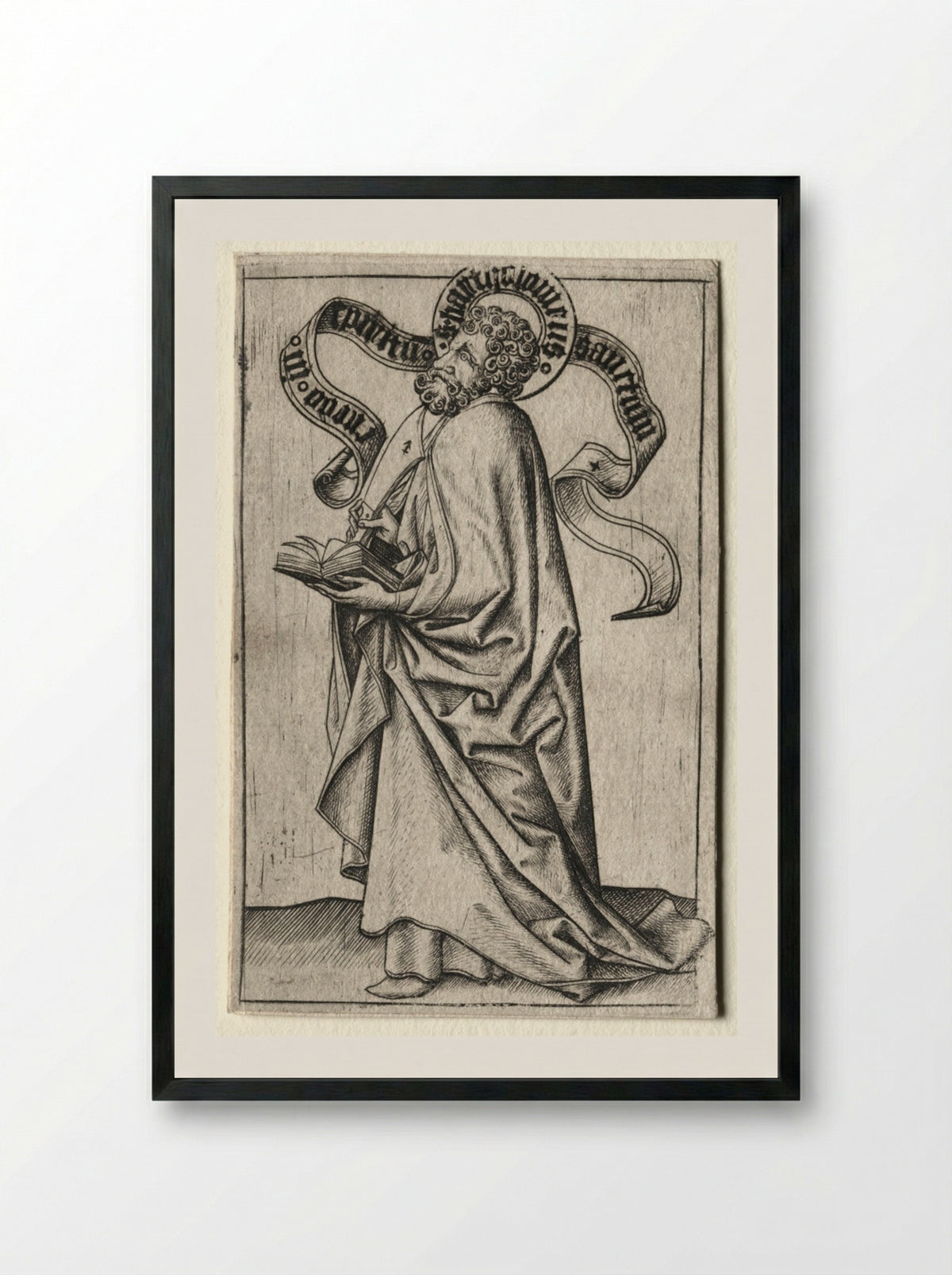 Saint Bartholomew - Master ES - Framed Print Black