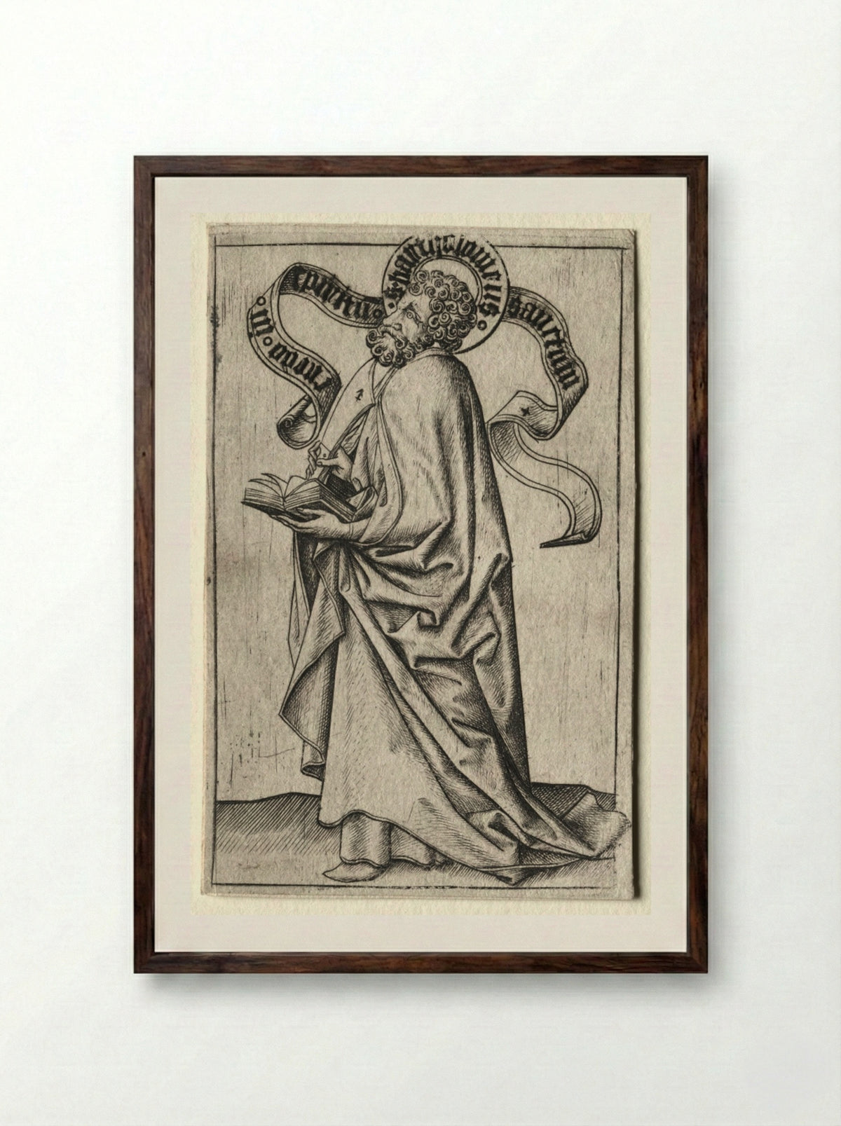 Saint Bartholomew - Master ES - Framed Print Dark Wood