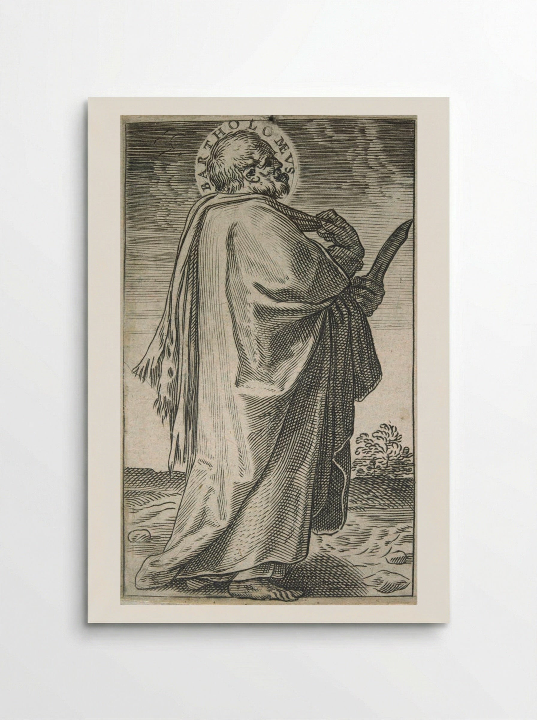 Saint Bartholomew - Agostino Carracci - Poster