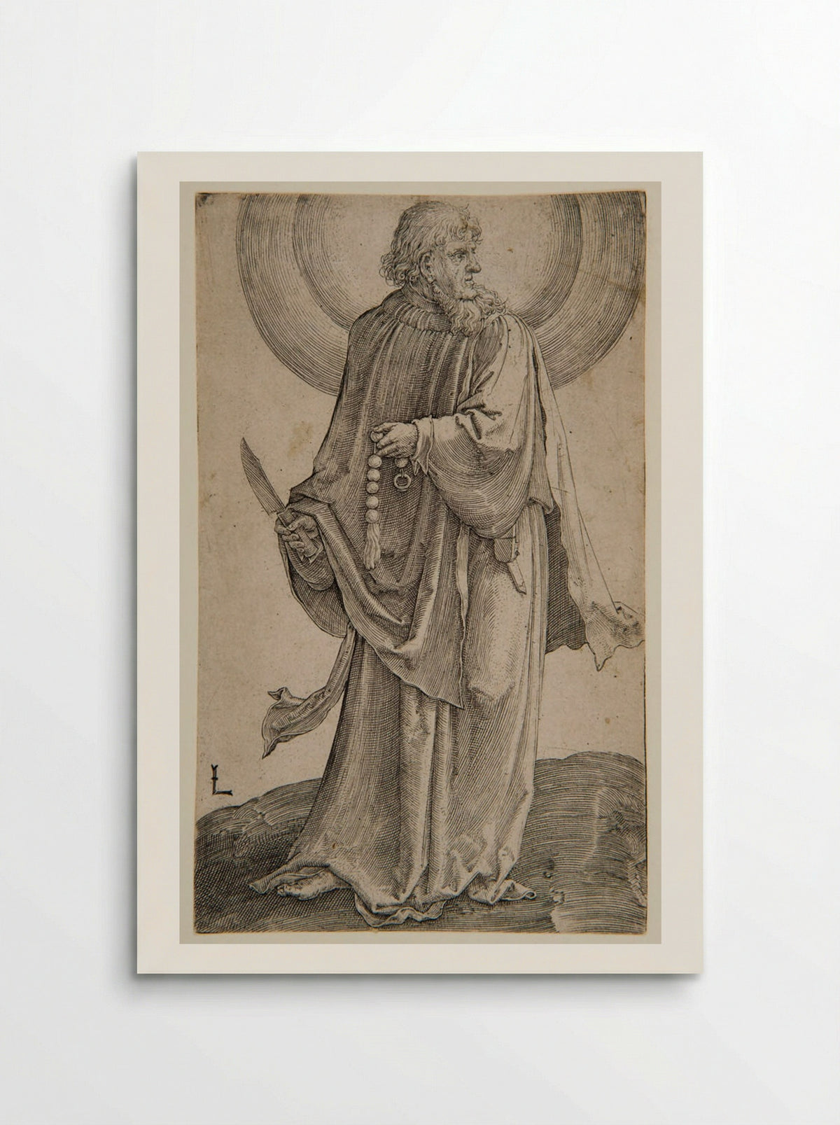Saint Bartholomew - Lucas van Leyden - Poster