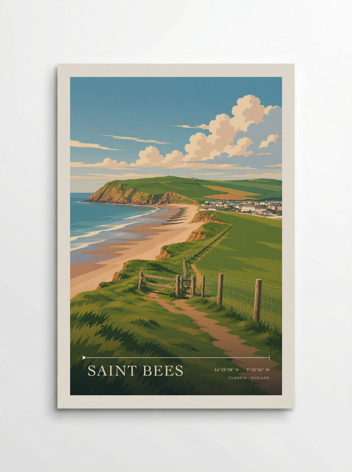 Saint Bees, Cumbria | Travel Poster - Poster