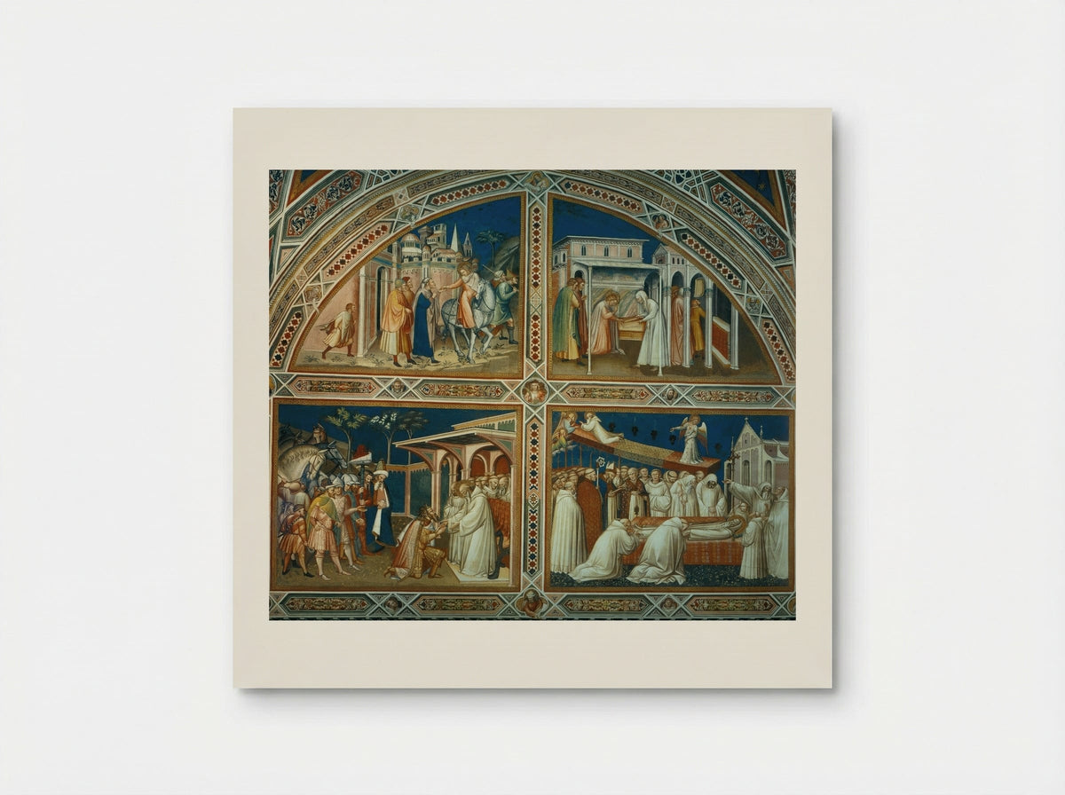 Saint Benedict and Saint Lucilla - Spinello Aretino - Poster