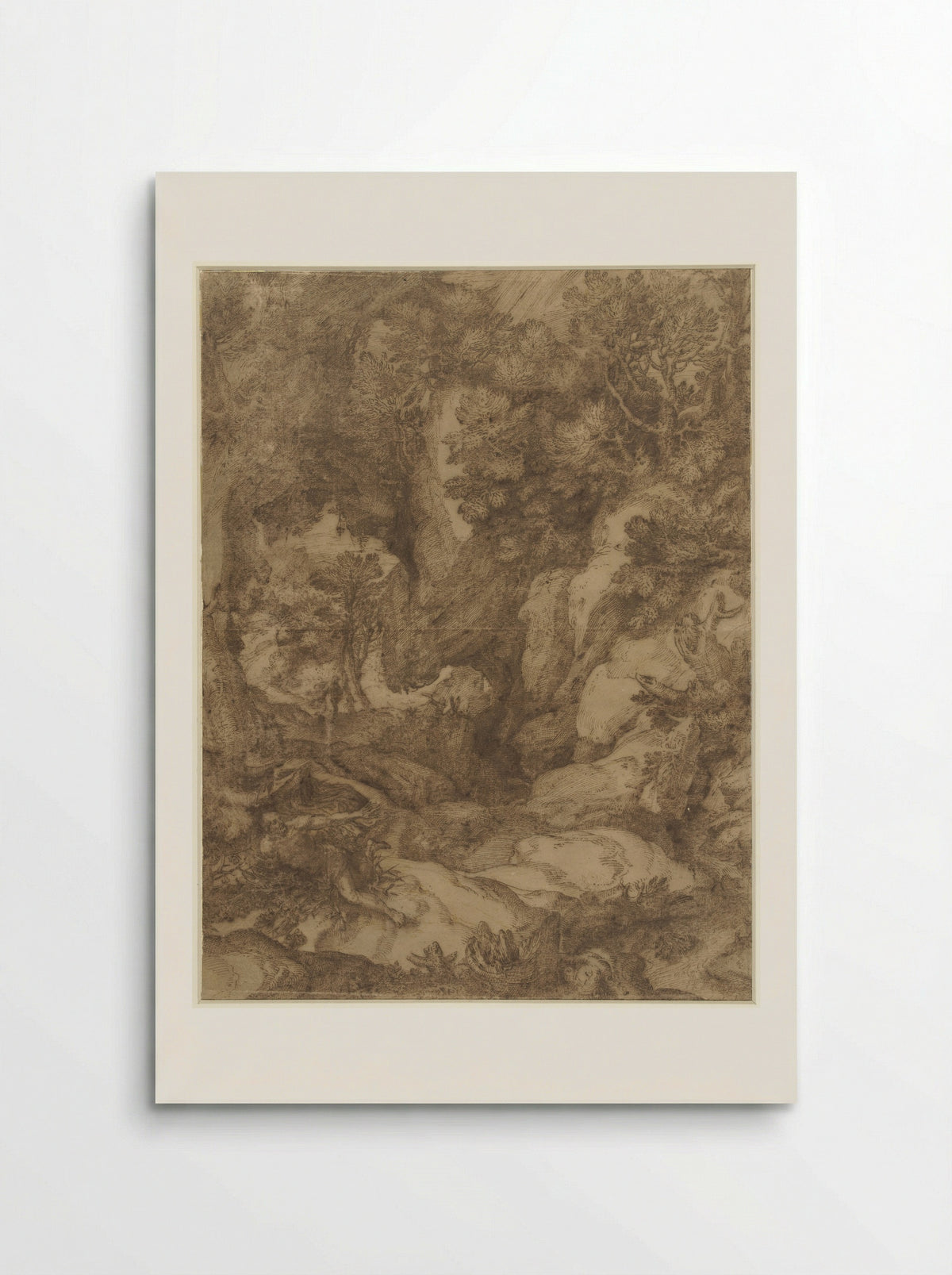 Saint Benedict in the Wilderness - Girolamo Muziano - Poster