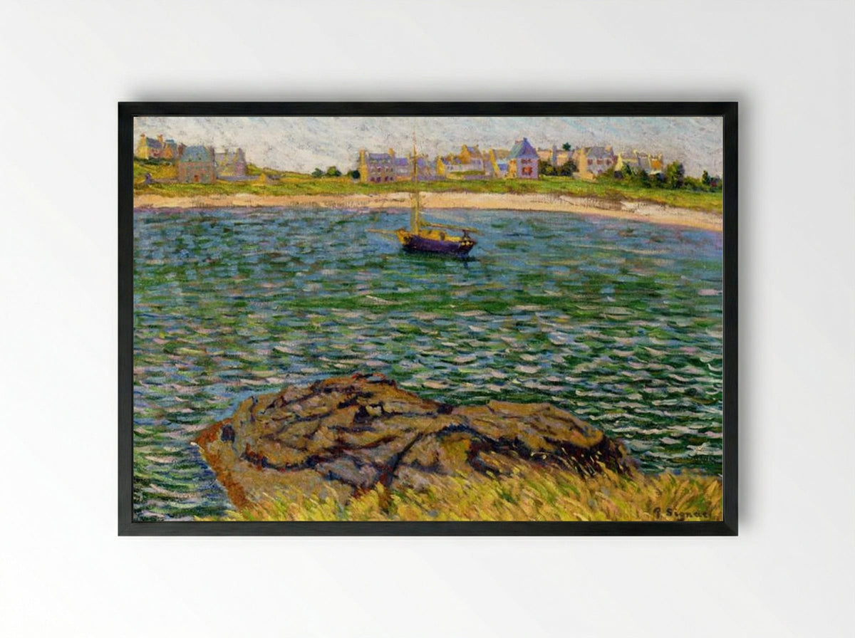 Saint-Briac, Le Bechet - Paul Signac - Framed Print Black