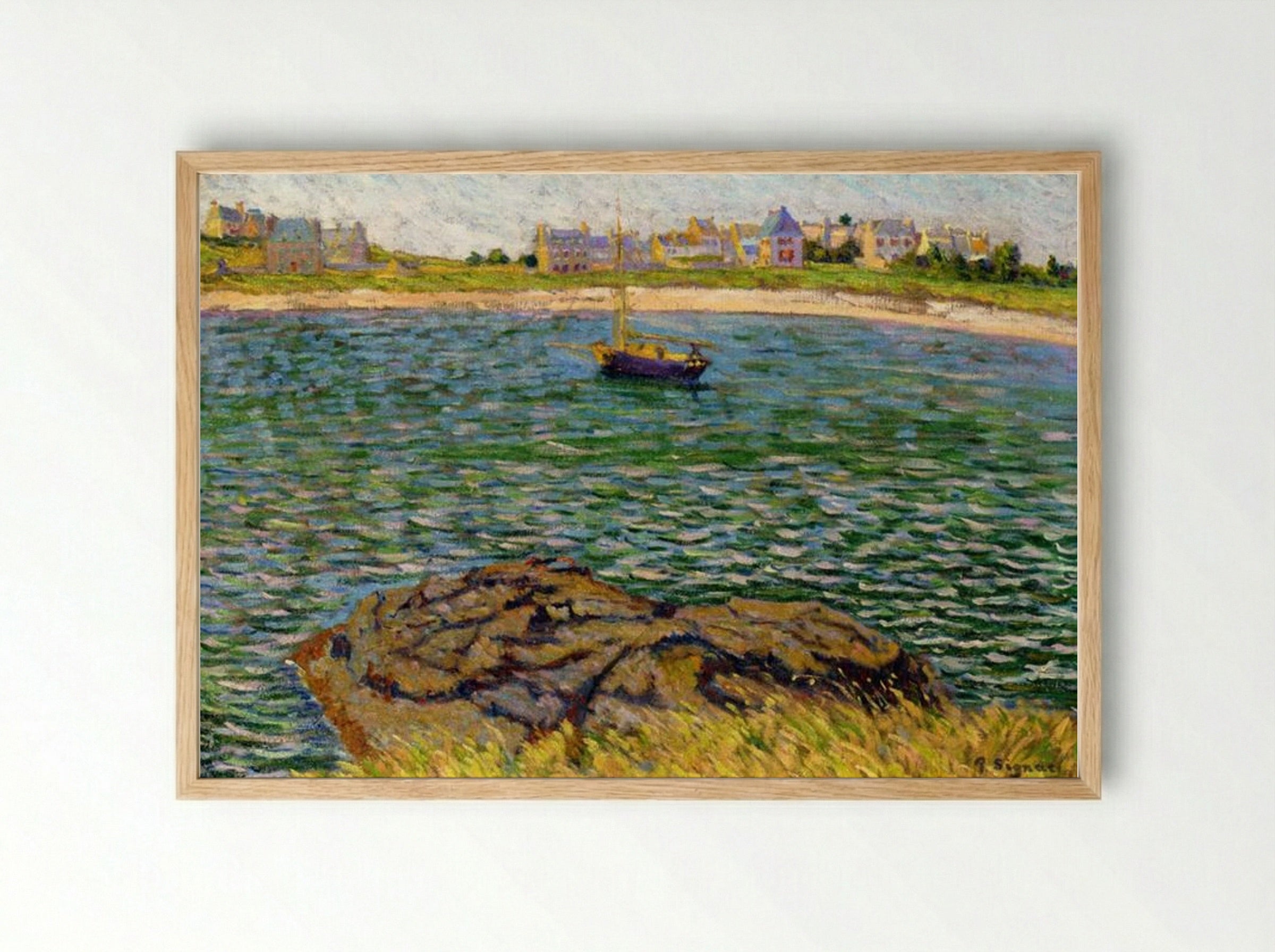 Saint-Briac, Le Bechet - Paul Signac - Framed Print Wood
