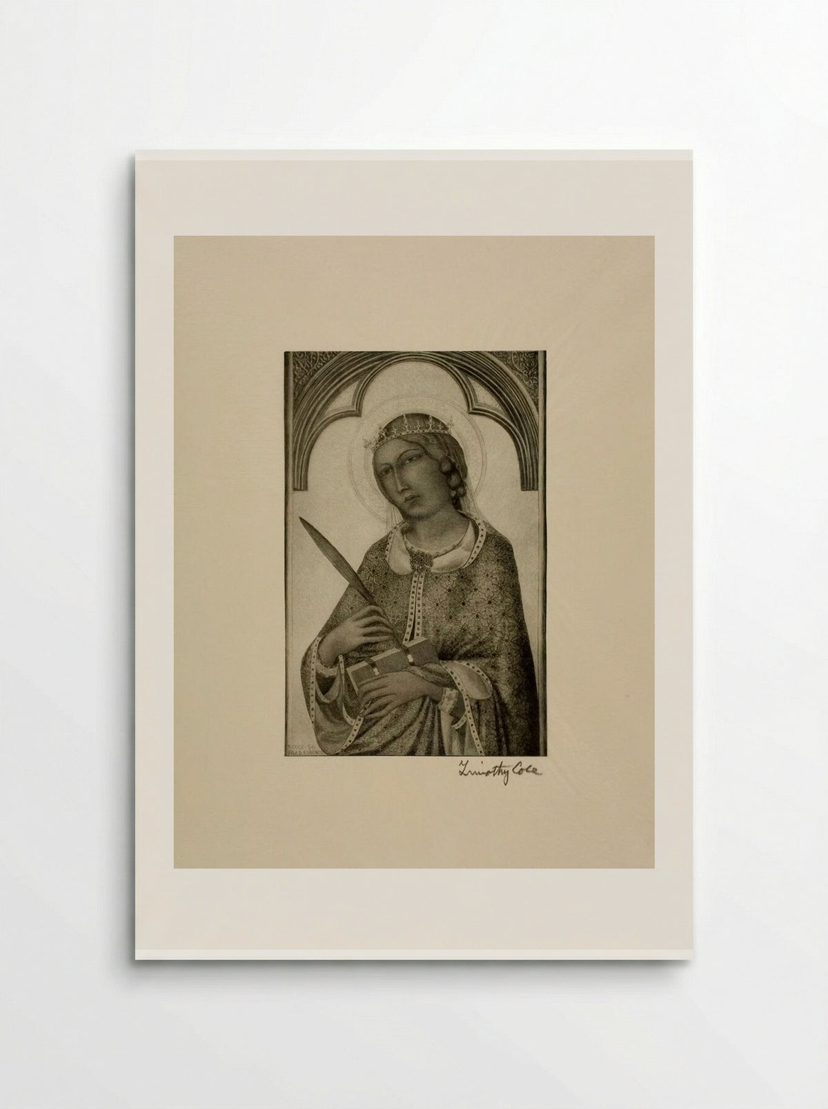 Saint Catherine of Alexandria - Timothy Cole - Poster