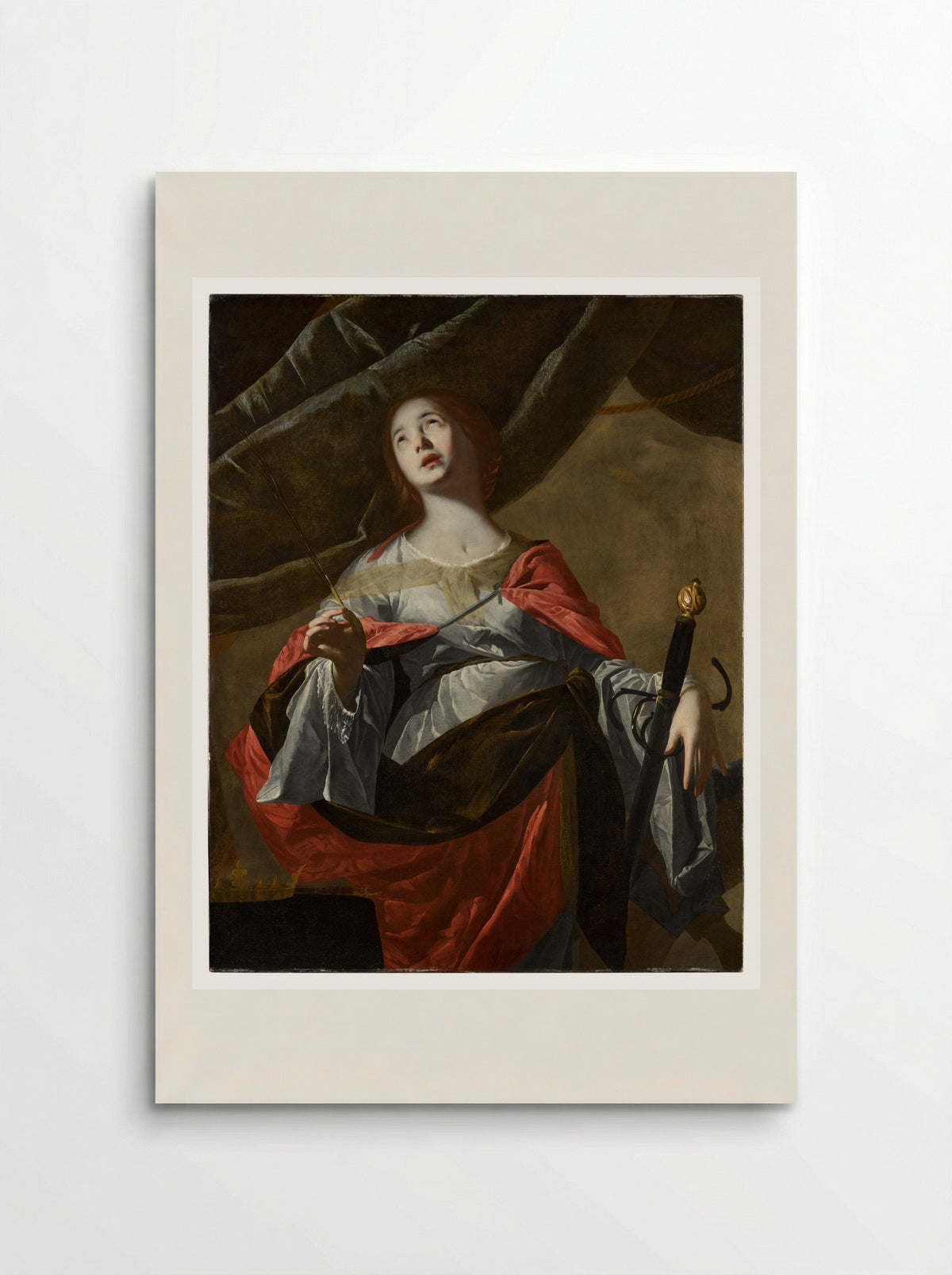 Saint Catherine of Alexandria - Bernardo Cavallino - Poster