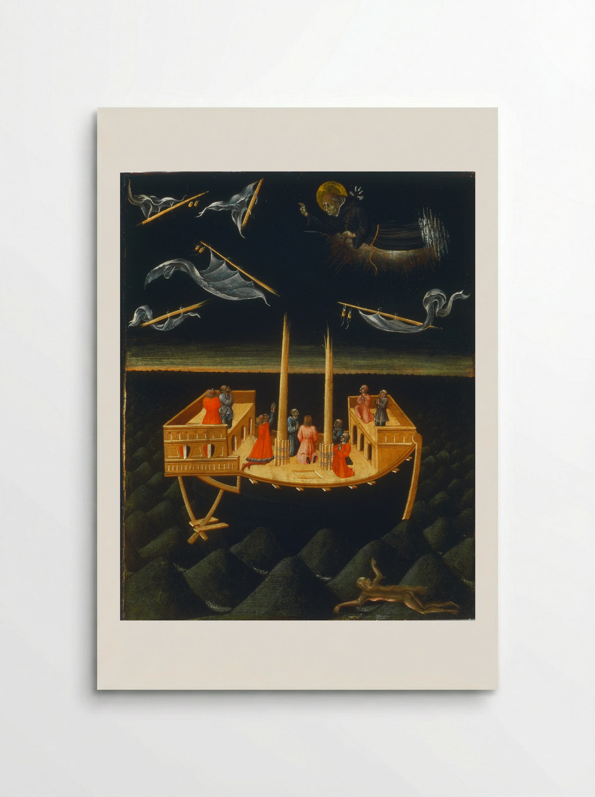 Saint Catherine of Siena Exchanging Her Heart with Christ - Giovanni di Paolo - Poster