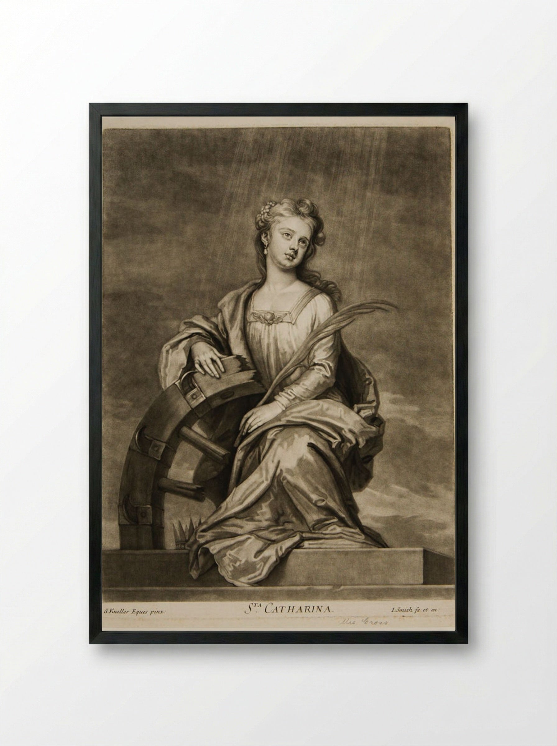 Saint Catherine - John Smith - Framed Print Black