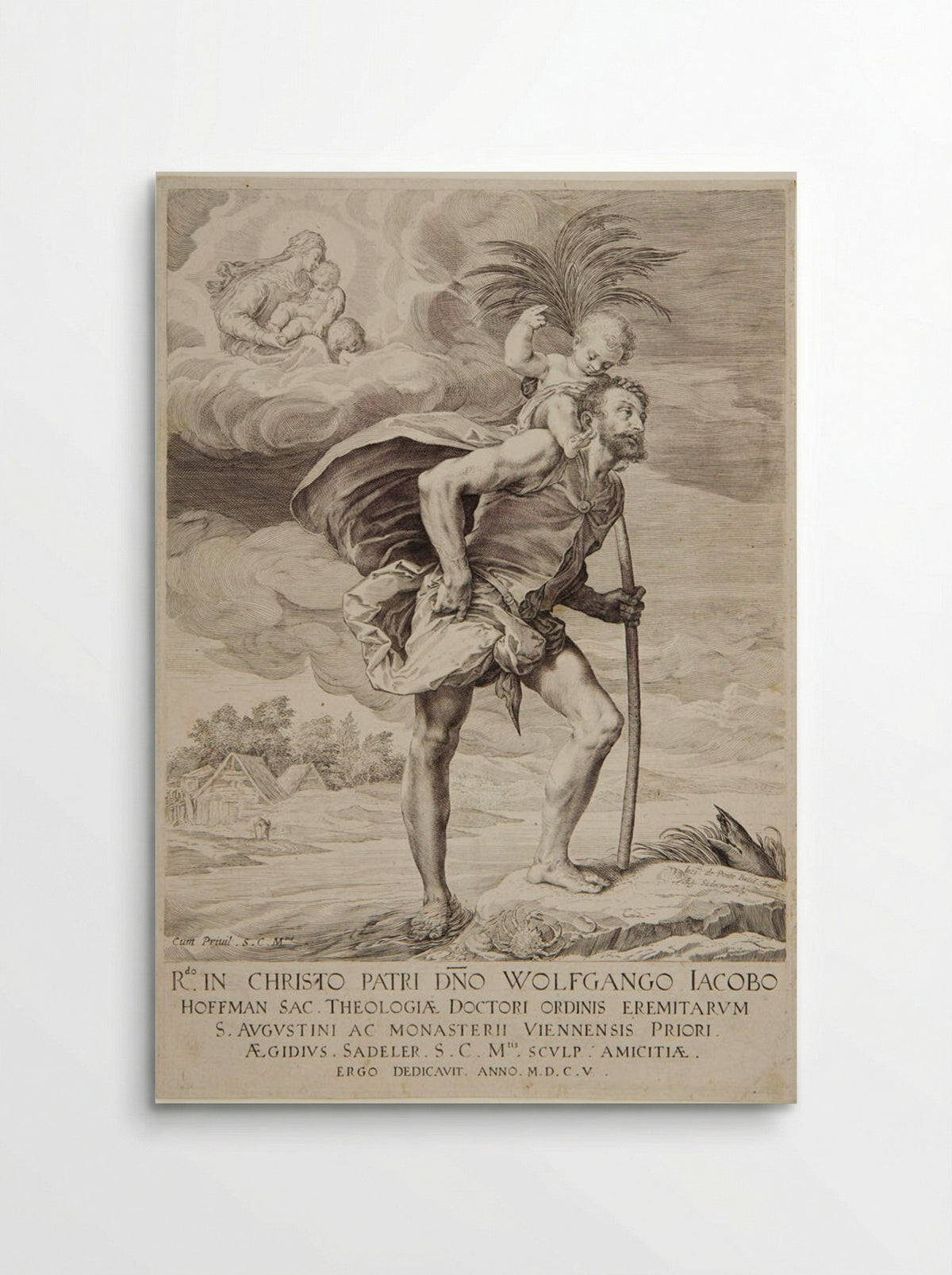 Saint Christopher - Aegidius Sadeler II - Poster
