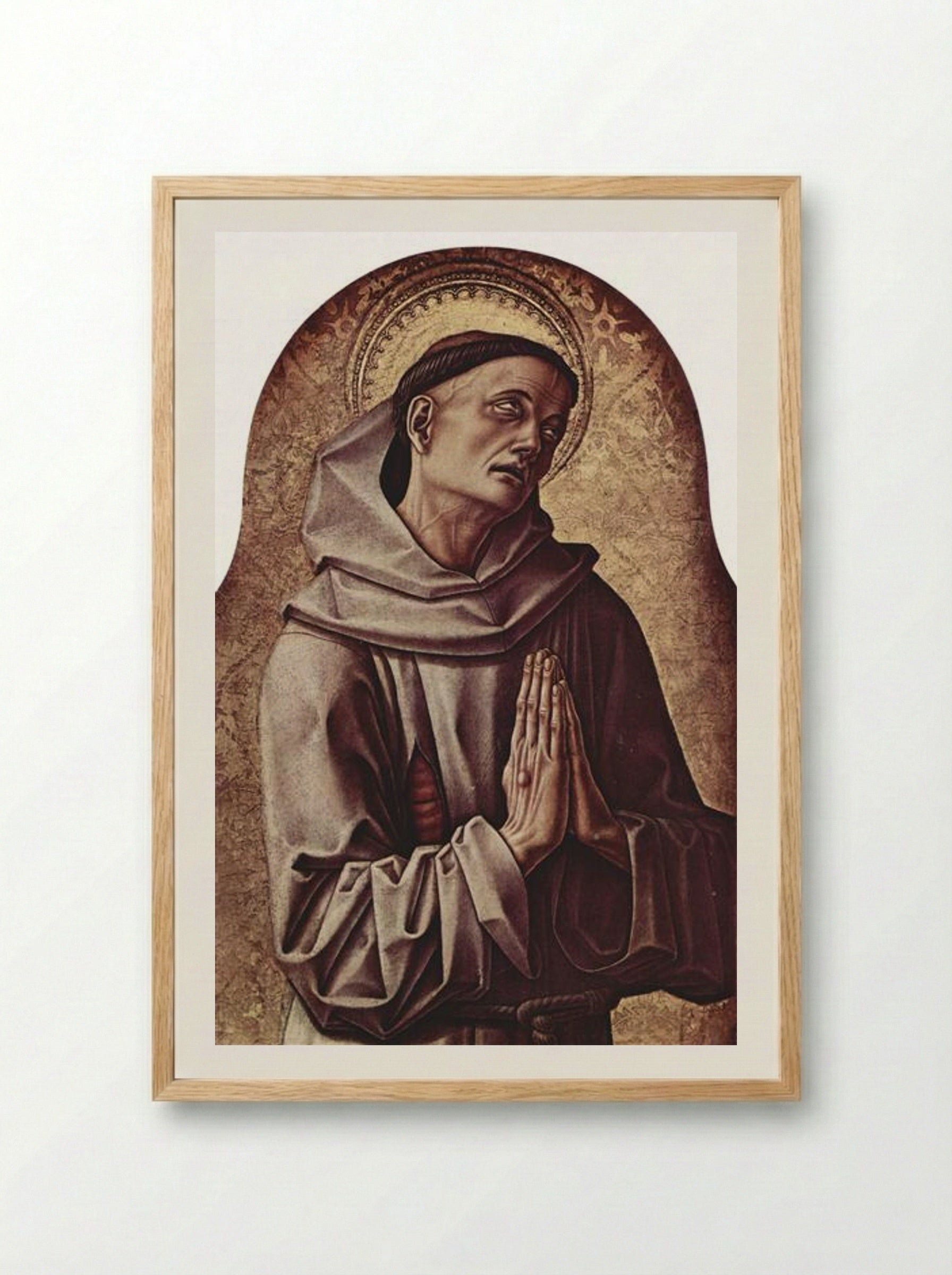 Saint Dominic - Carlo Crivelli - Framed Print Wood