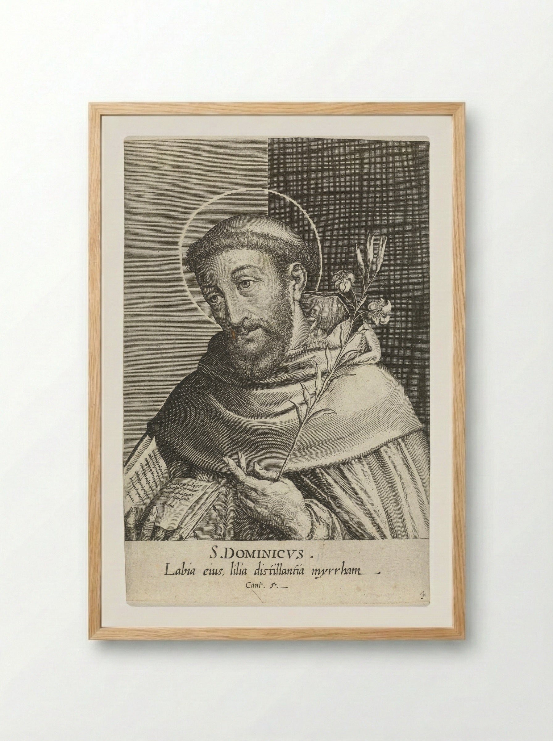 Saint Dominic - Dominicus Custos - Framed Print Wood