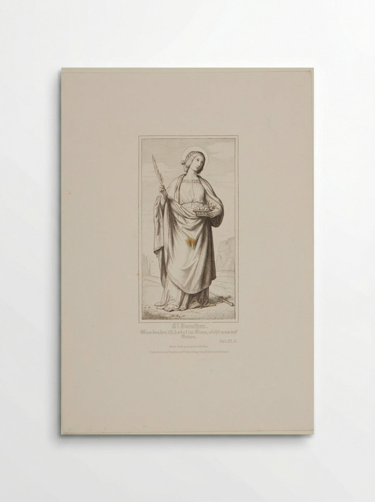 Saint Dorothea - Heinrich Nüsser - Poster