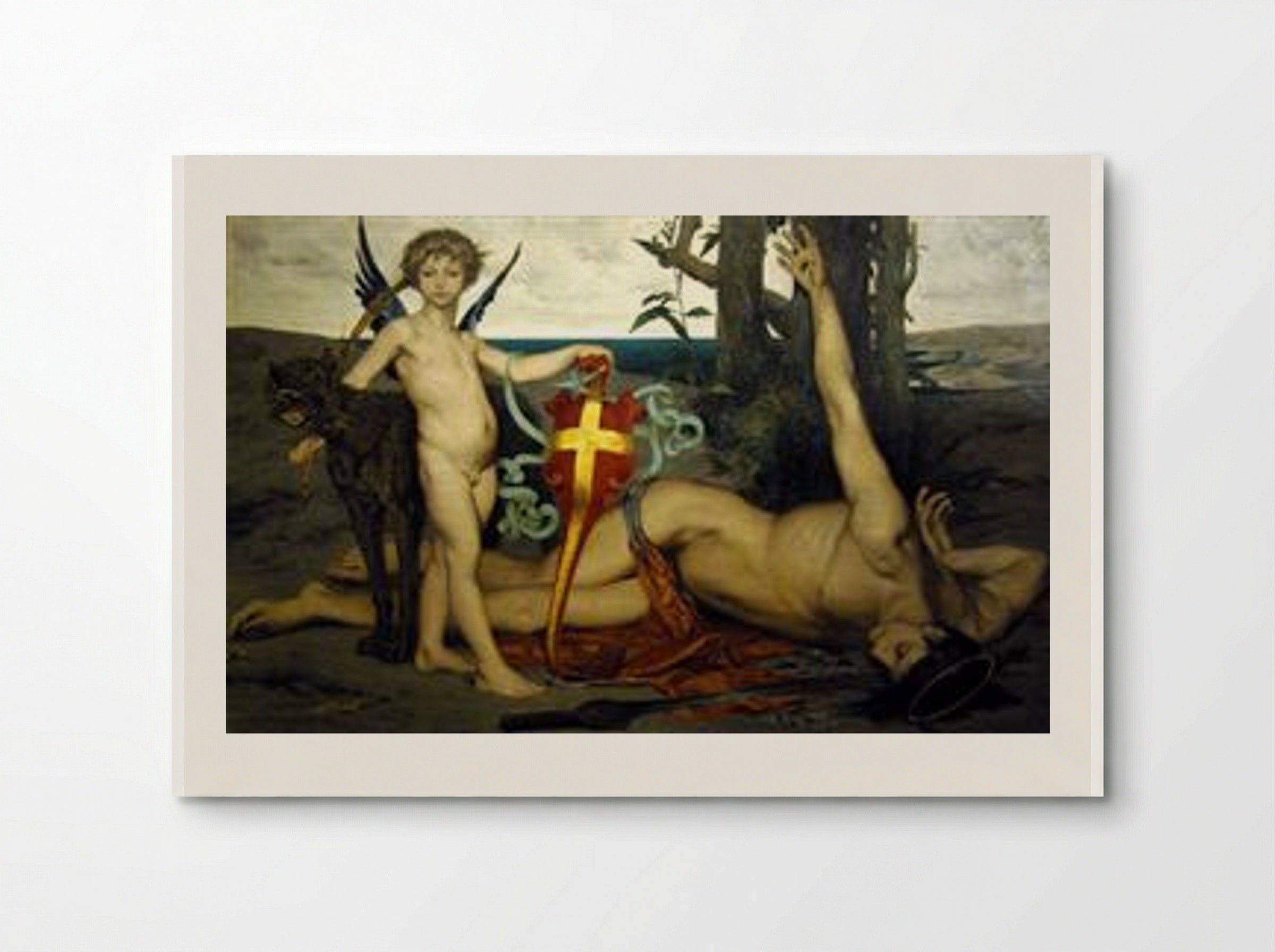 Saint Edmund the Martyr King of England - Luc-Olivier Merson - Poster