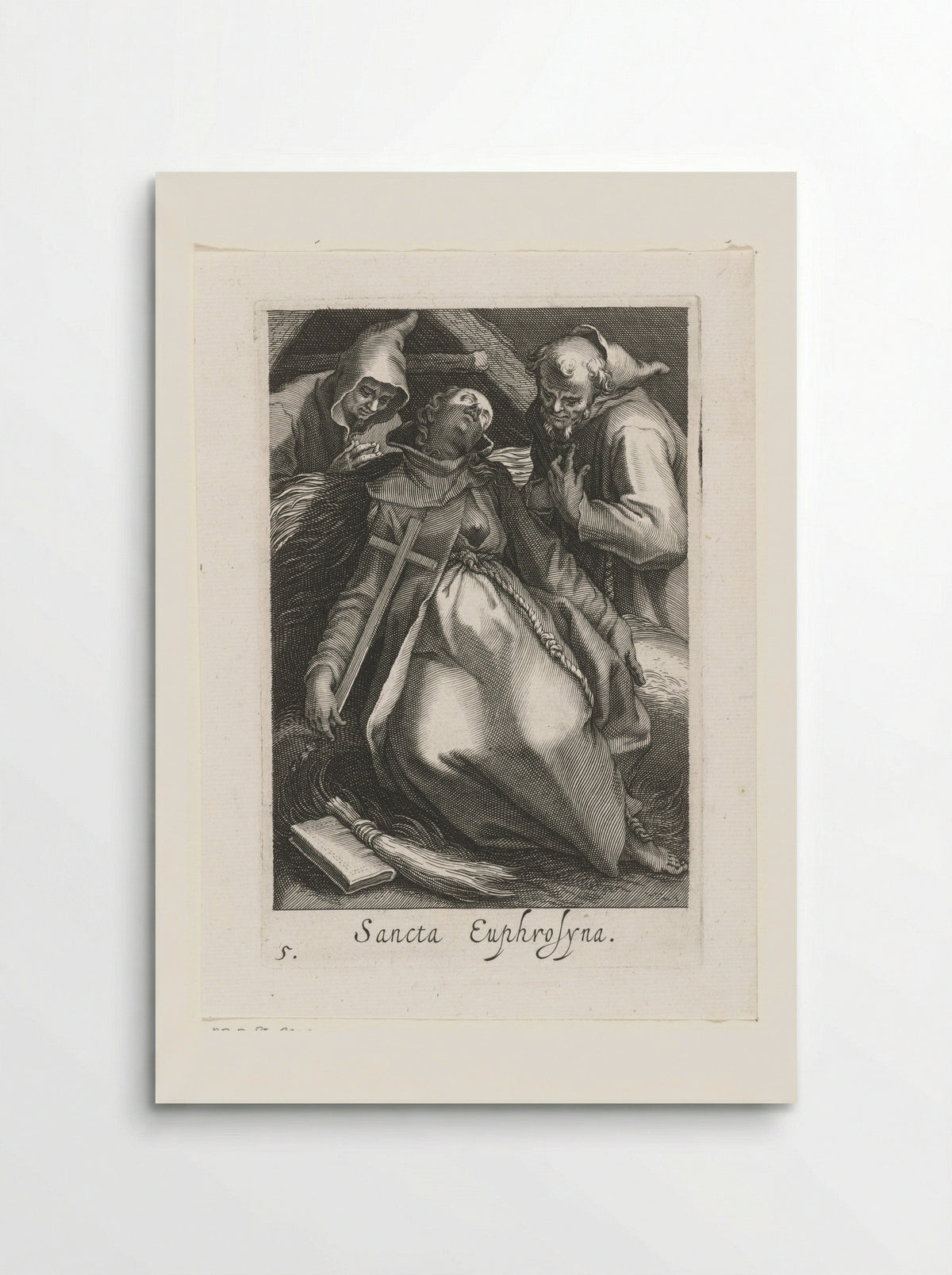 Saint Euphrosyne of Alexandria as a Hermit - Boëtius Adamsz. Bolswert - Poster