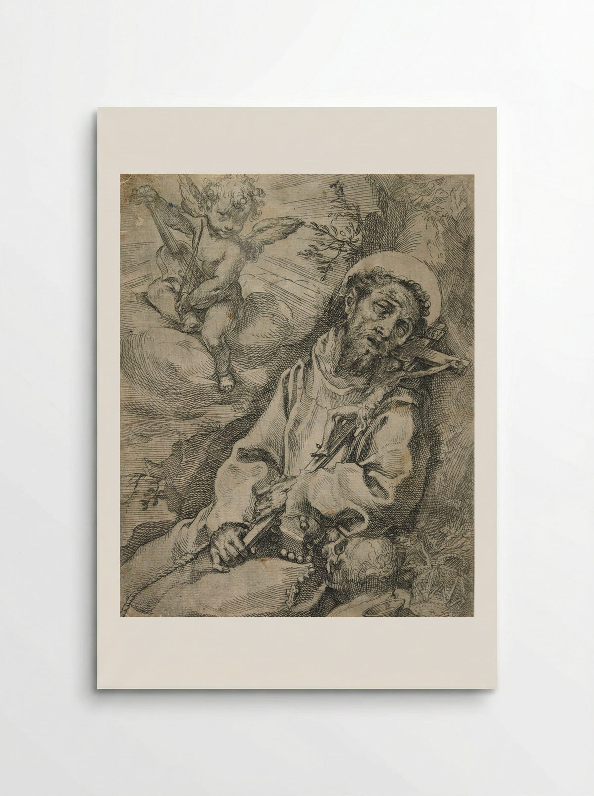 Saint Francis in Ecstasy - Francesco Vanni - Poster