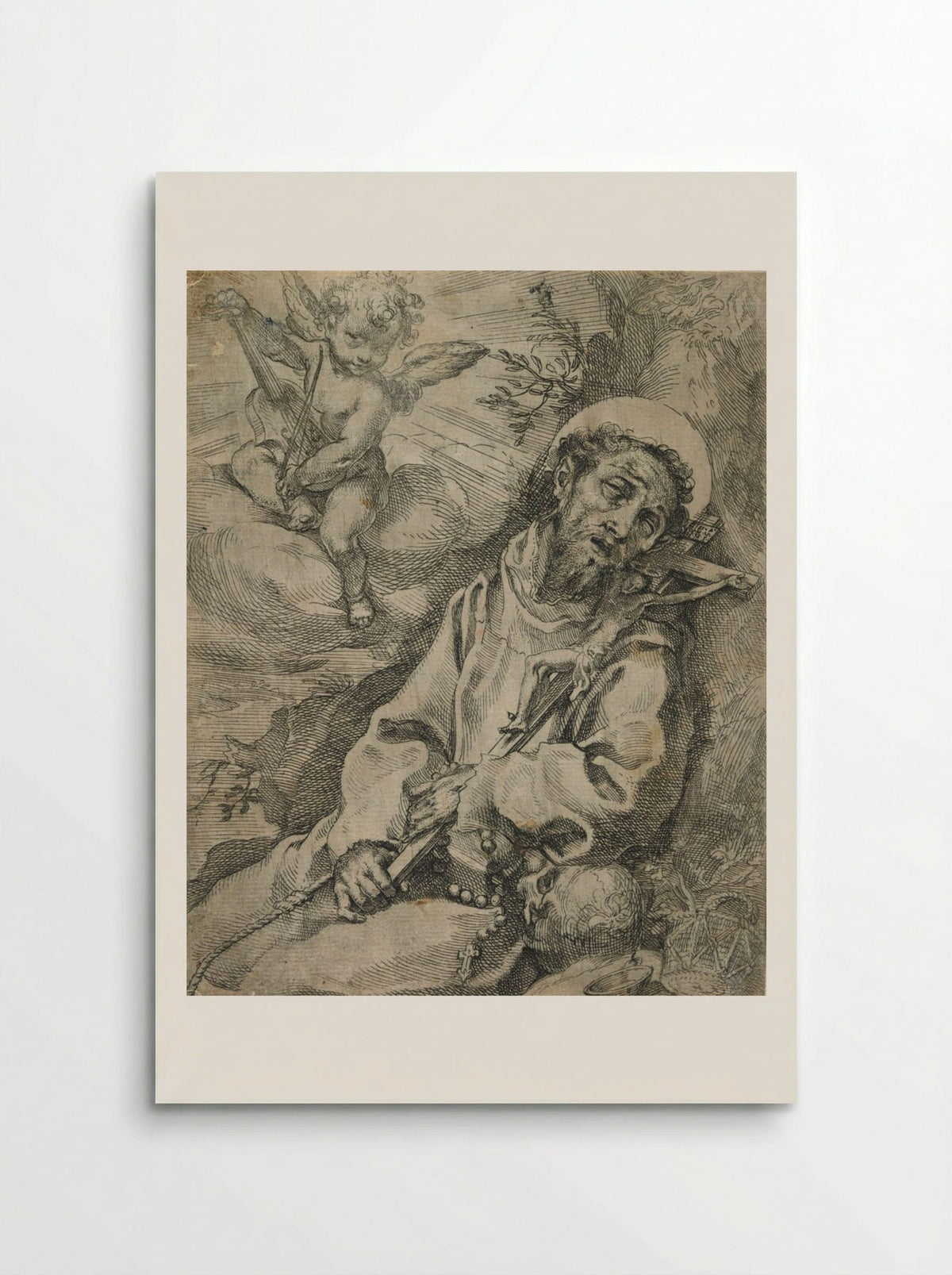 Saint Francis in Ecstasy - Francesco Vanni - Poster
