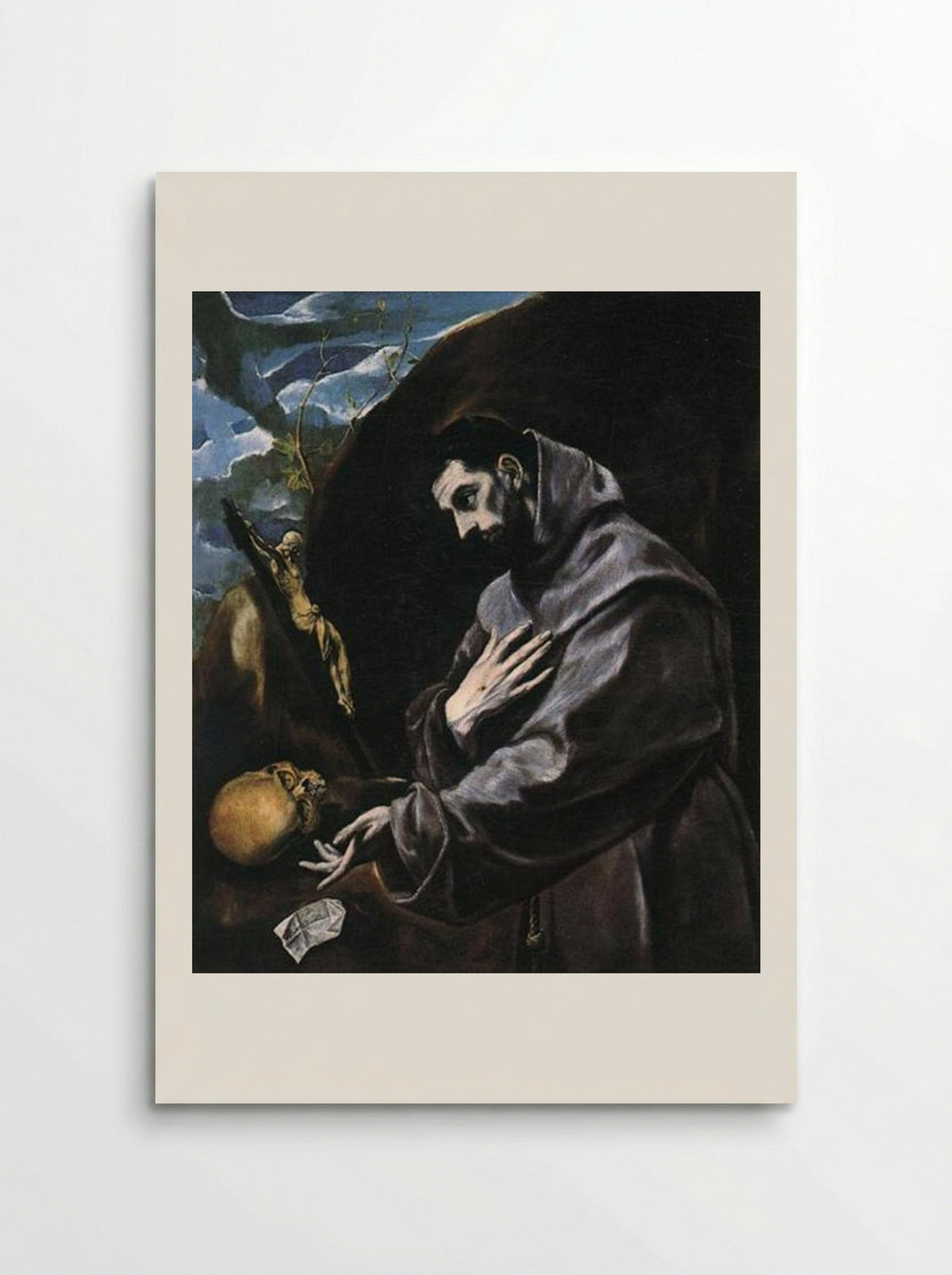 Saint Francis in Prayer - El Greco - Poster