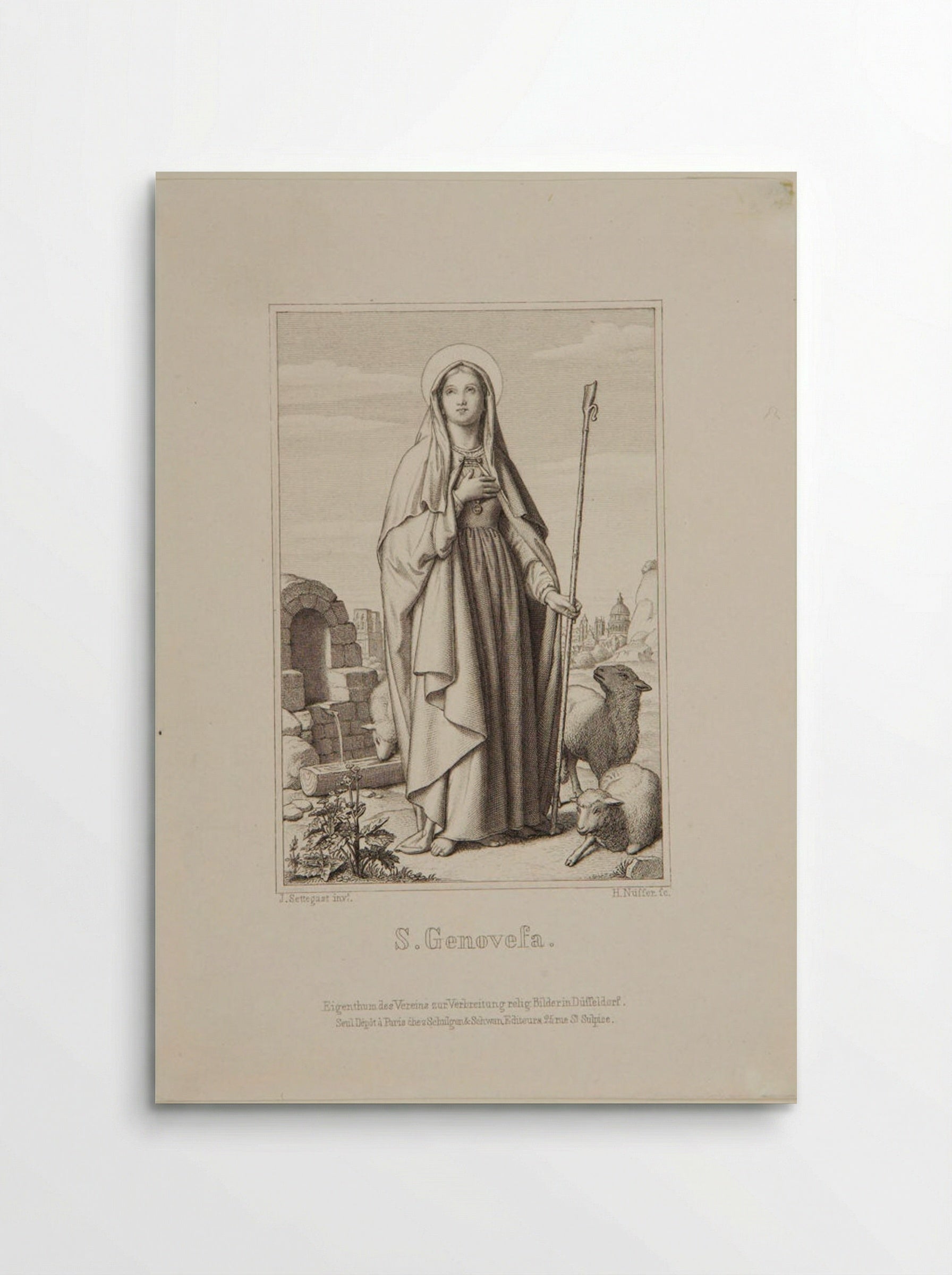 Saint Geneviève - Heinrich Nüsser - Poster