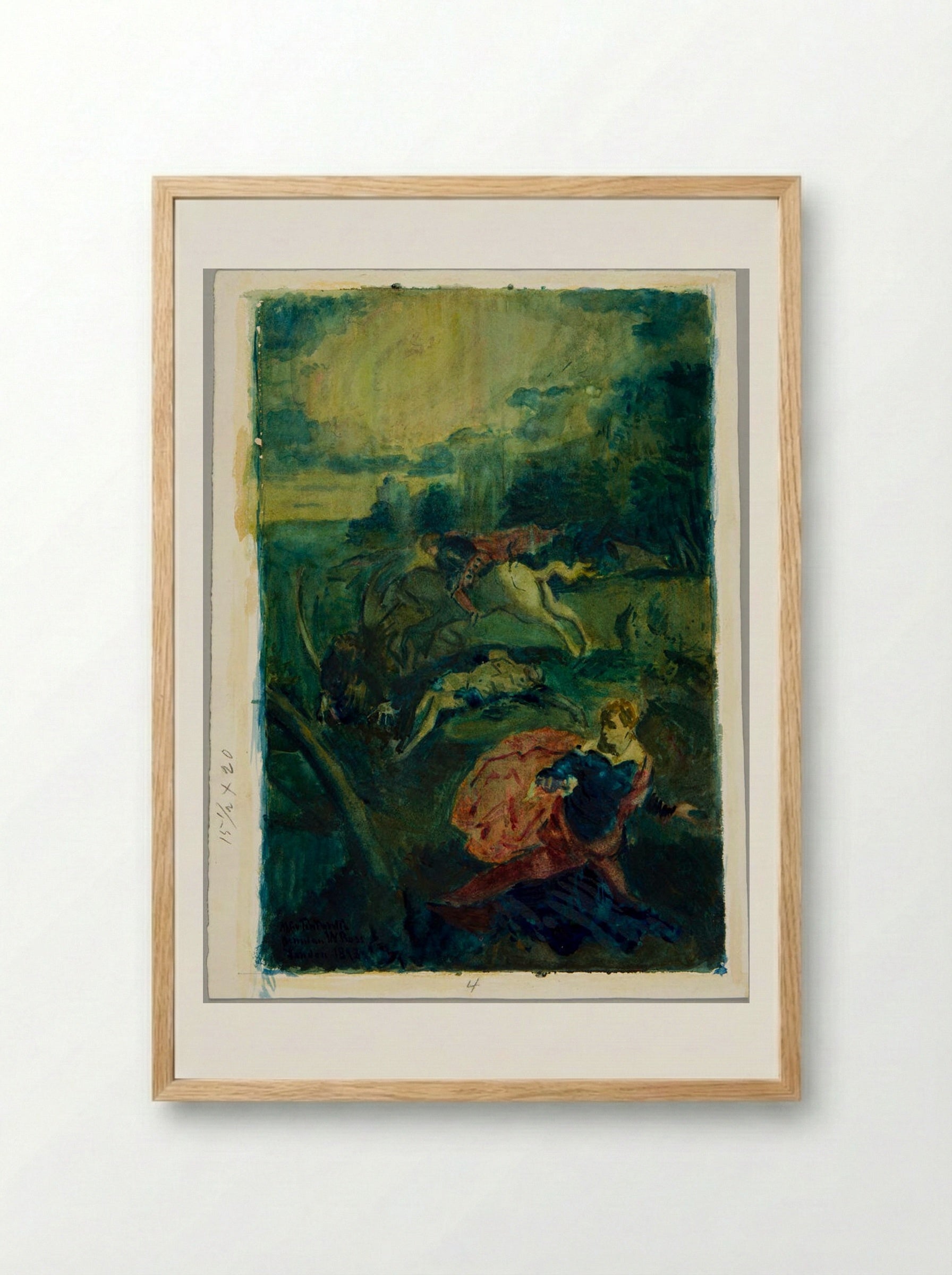 Saint George and the Dragon, after Tintoretto - Denman Waldo Ross - Framed Print Wood