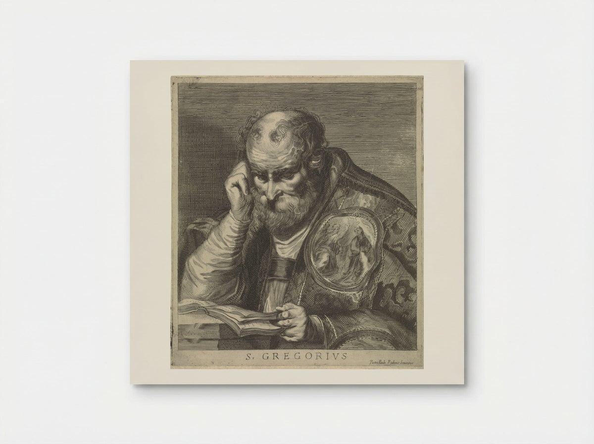 Saint Gregory Reading - Theodorus van Kessel - Poster
