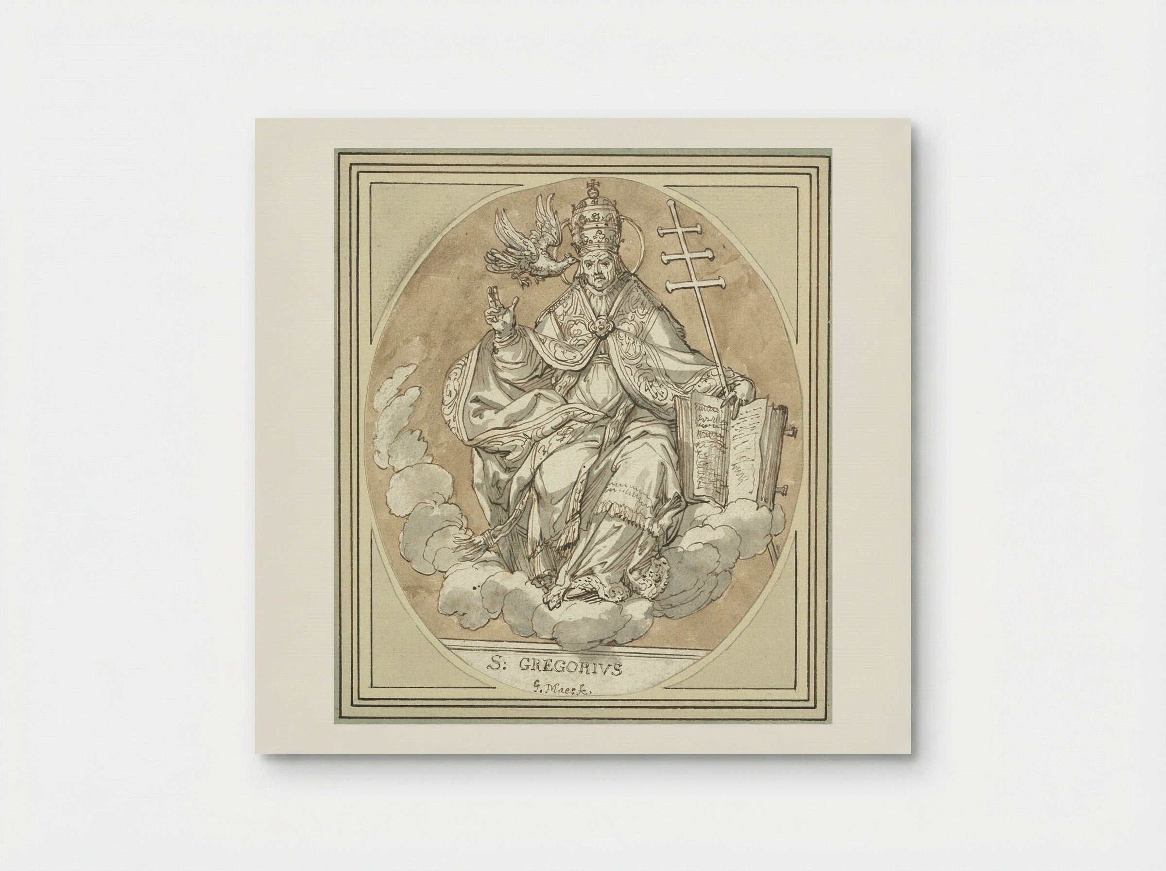 Saint Gregory - Godfried Maes - Poster