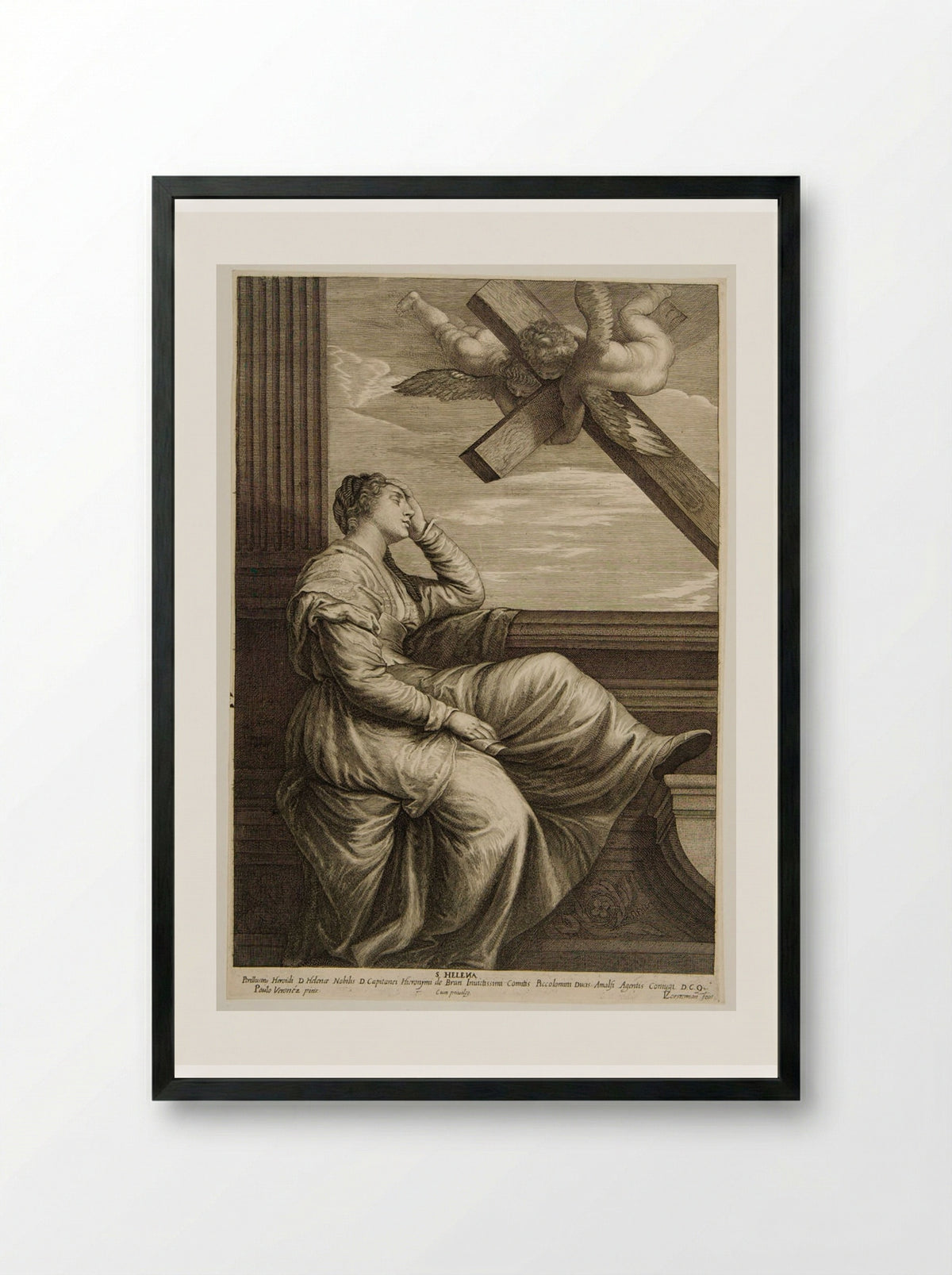 Saint Helena - Lucas Vorsterman I - Framed Print Black