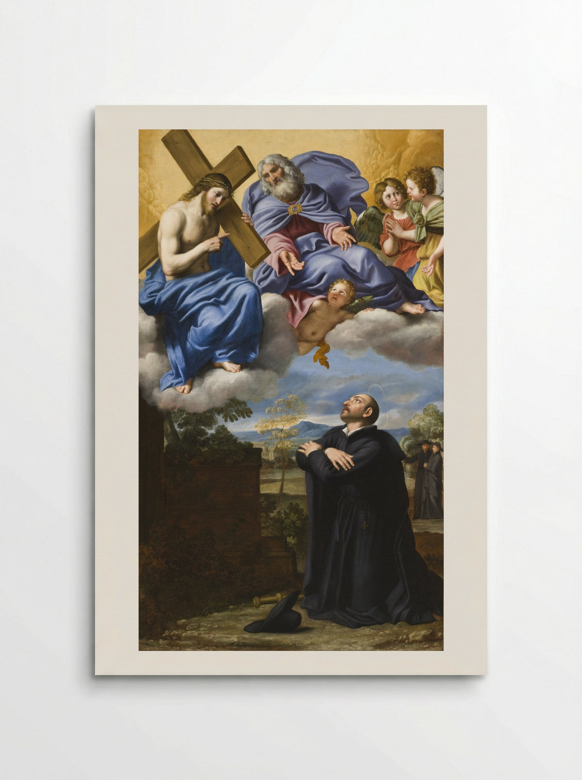 Saint Ignatius of Loyola's Vision of Christ and God the Father at La Storta - Domenichino - Poster