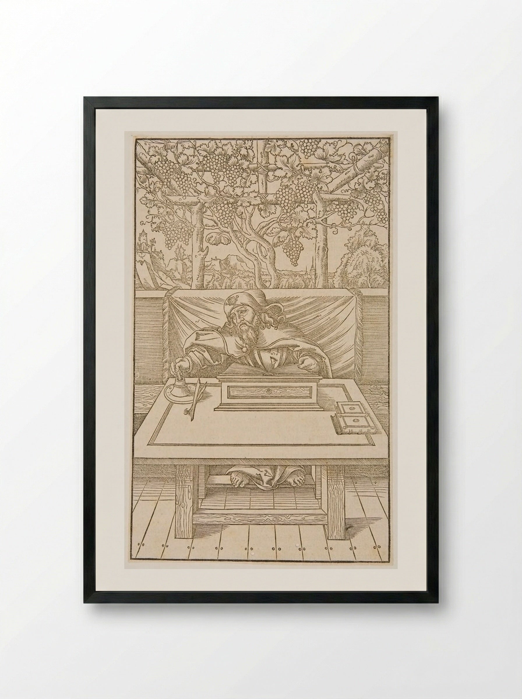 Saint James the Greater - Lucas Cranach the Younger - Framed Print Black
