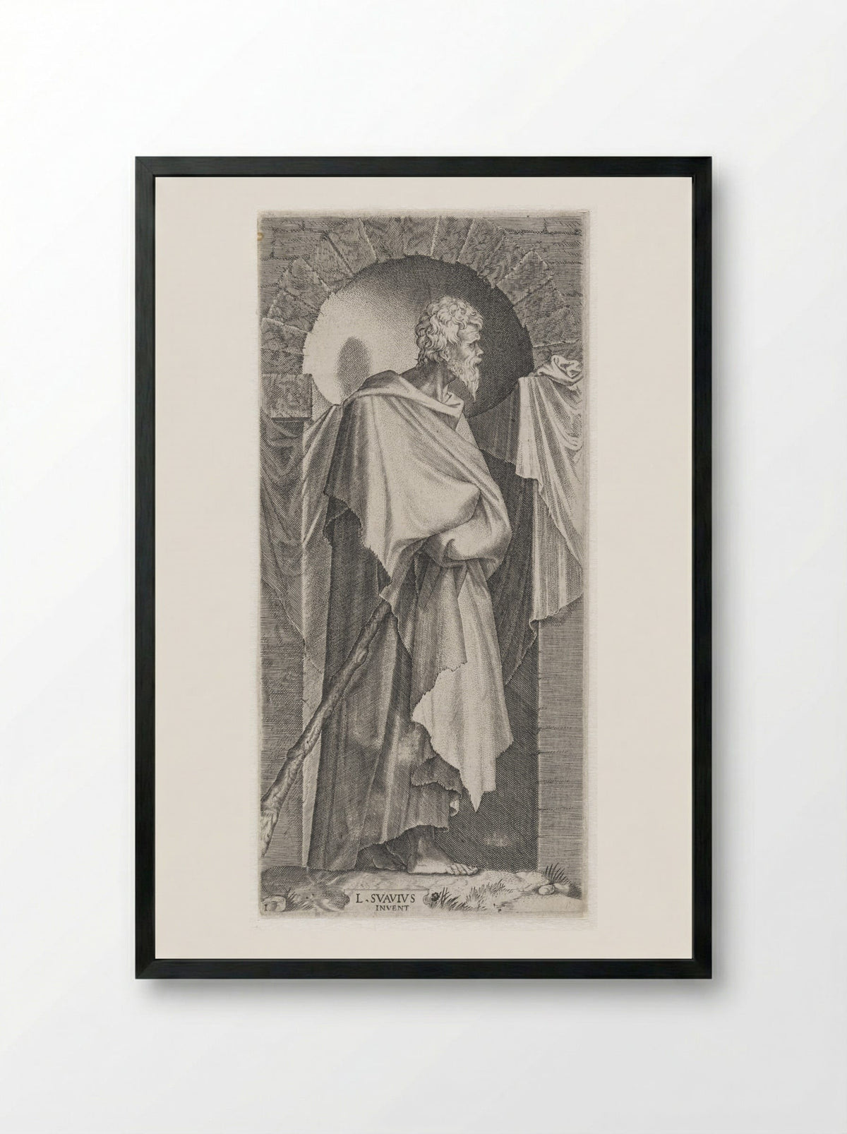 Saint James the Less - Lambertus Suavius - Framed Print Black