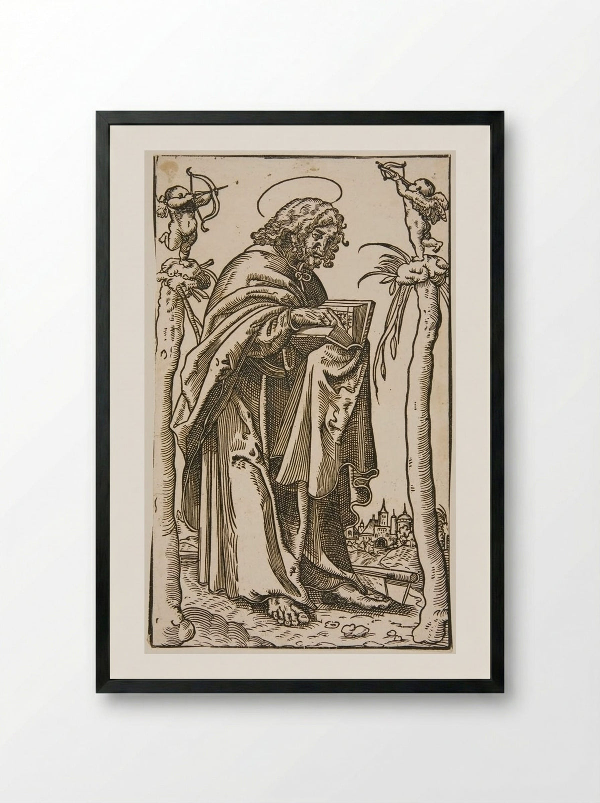 Saint James the Less - Lucas Cranach the Elder - Framed Print Black