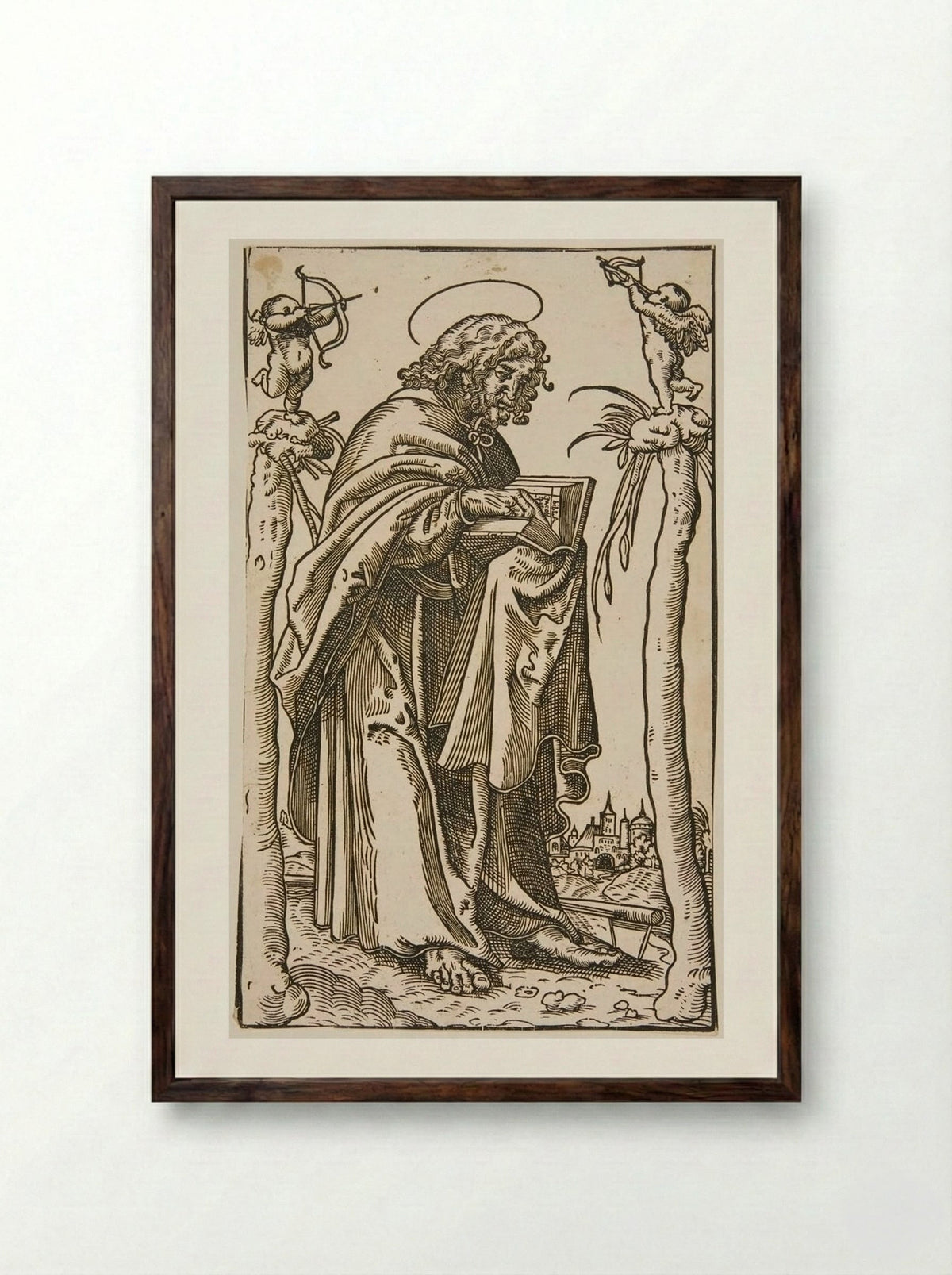 Saint James the Less - Lucas Cranach the Elder - Framed Print Dark Wood